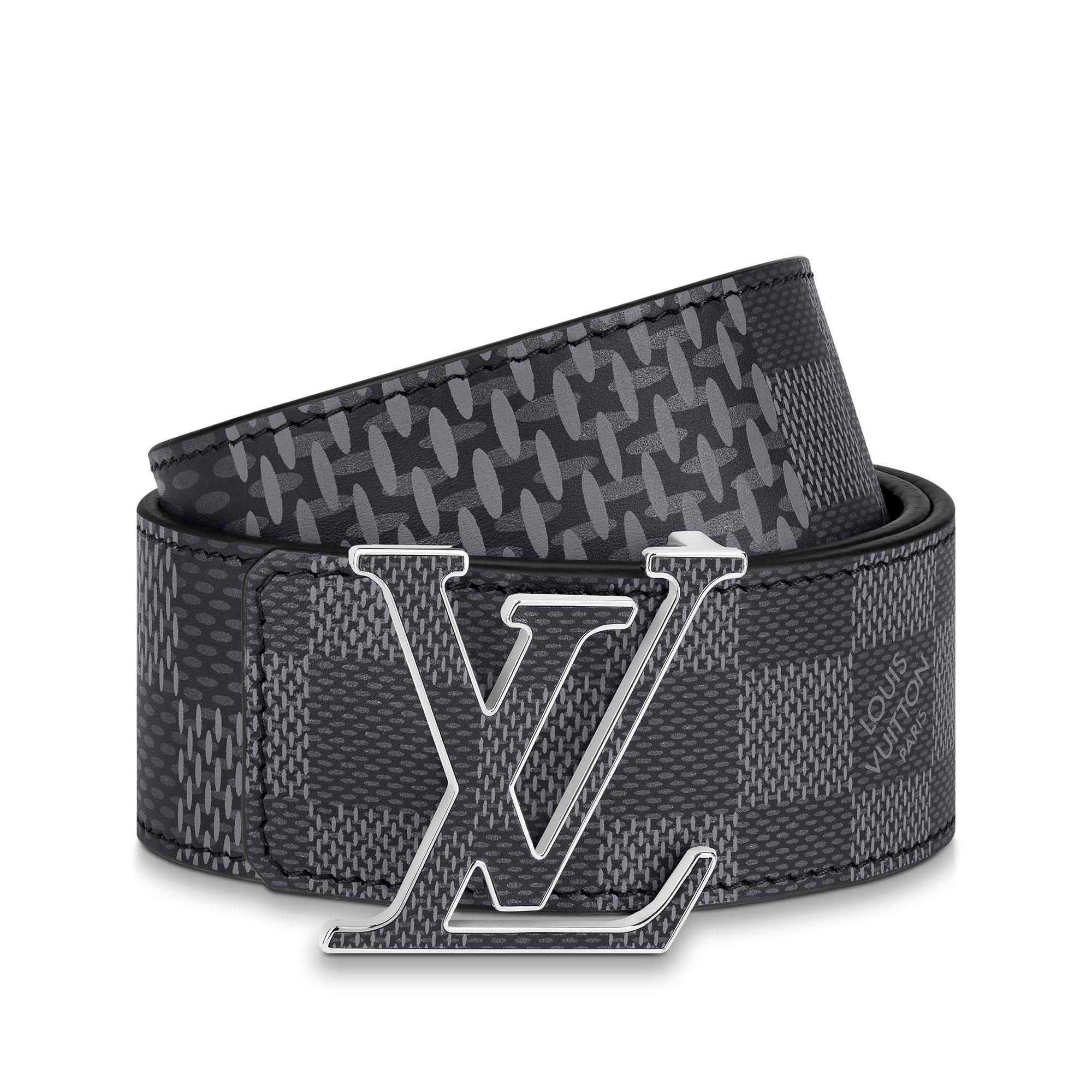 LV Initiales 40毫米雙面皮帶 Damier Infini 皮革 in 男士