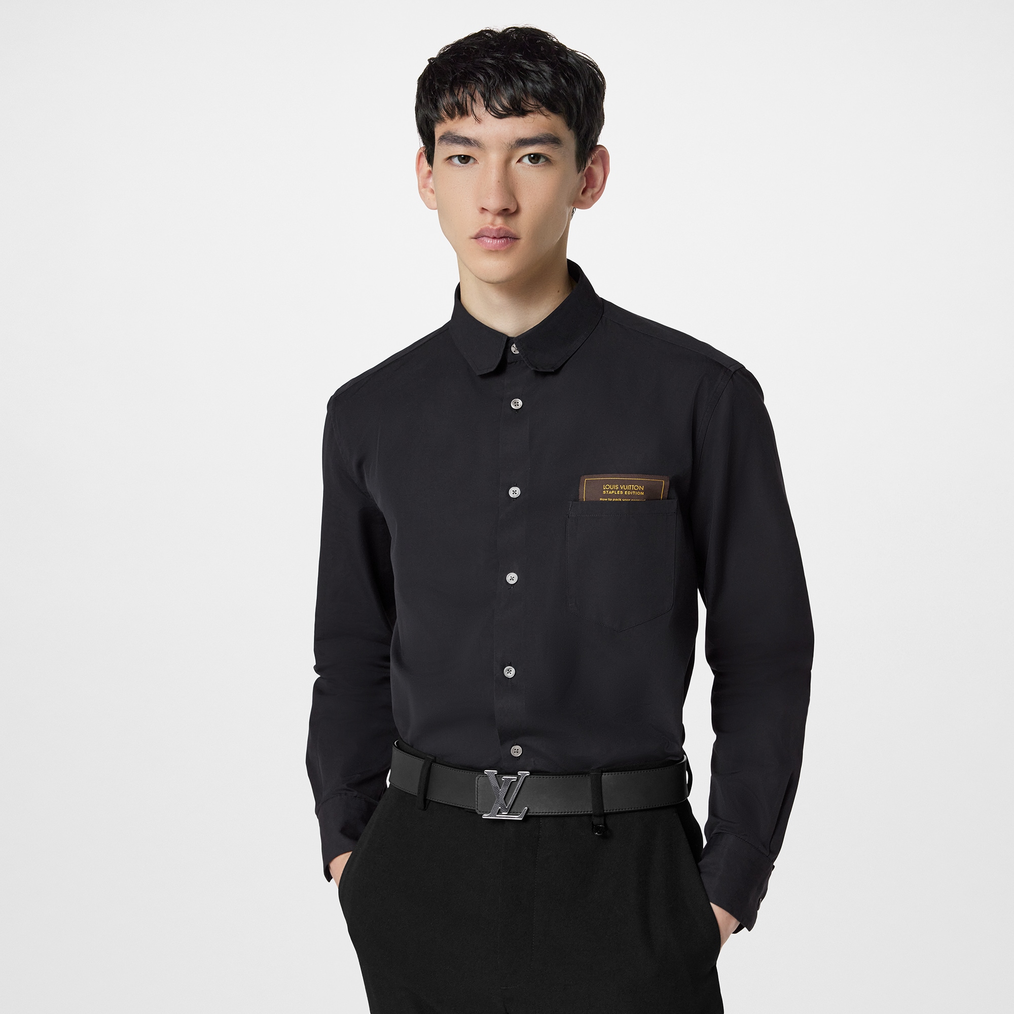 LV Initiales 40毫米雙面皮帶 Damier Infini 皮革 in 男士