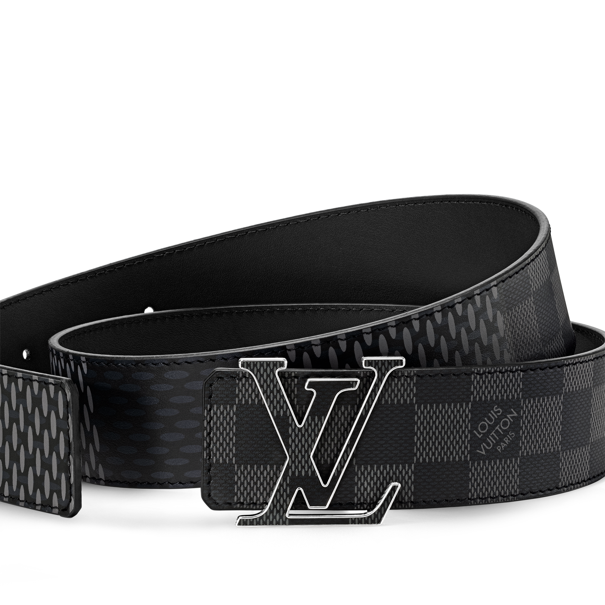 LV Initiales 40毫米雙面皮帶 Damier Infini 皮革 in 男士