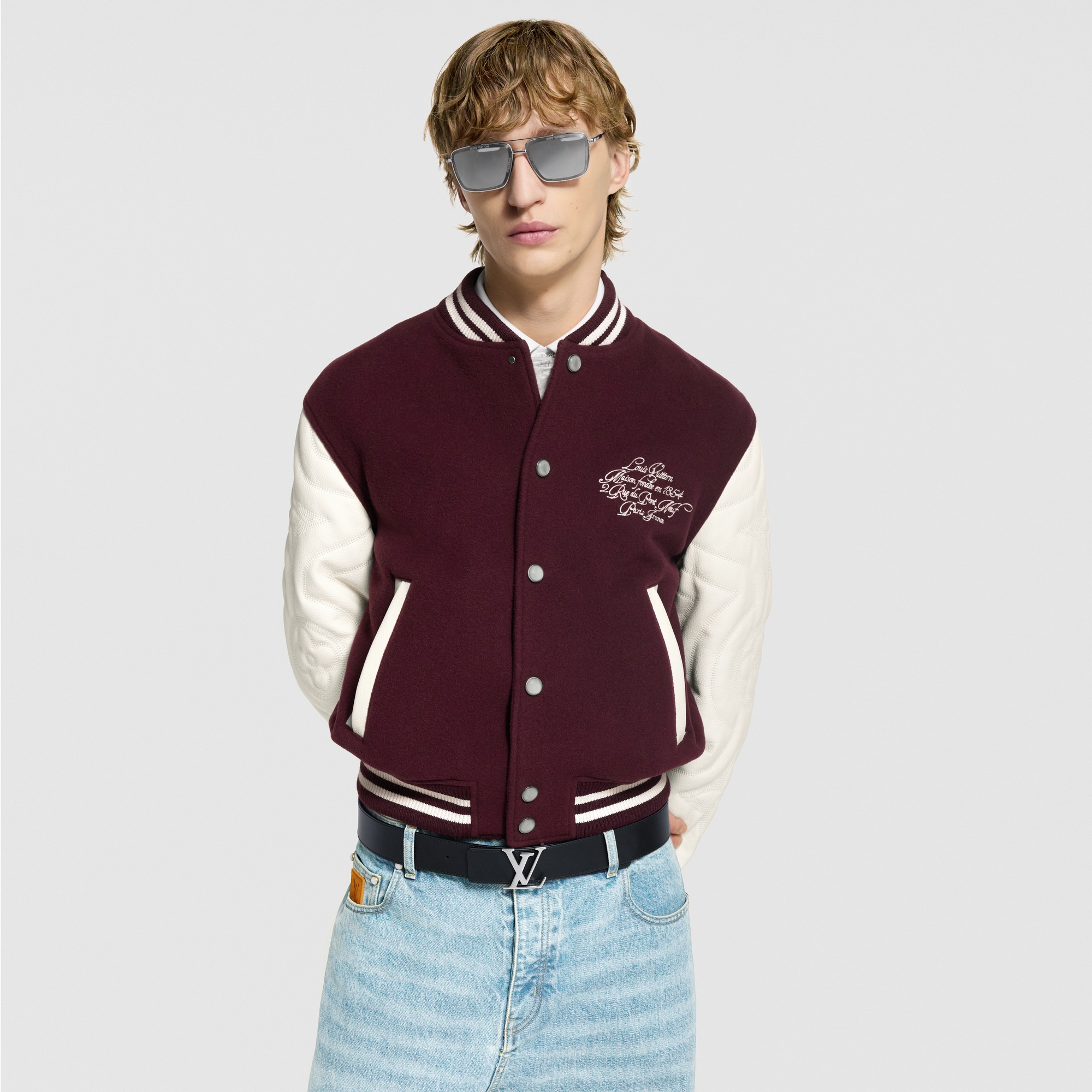 LV Initiales Blason 40 毫米雙面皮帶  in 男士