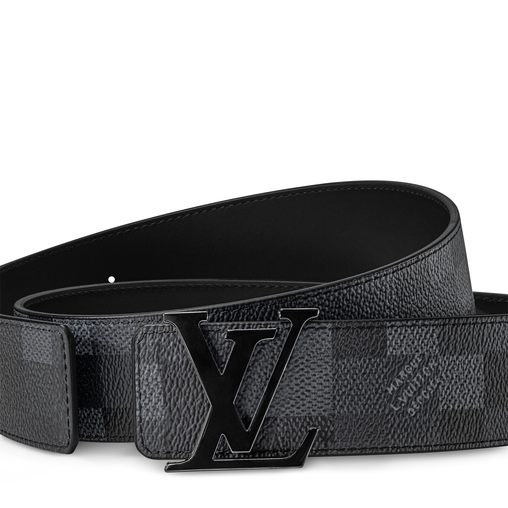 LV Initiales Damoflage 40毫米雙面皮帶 D16 in 男士