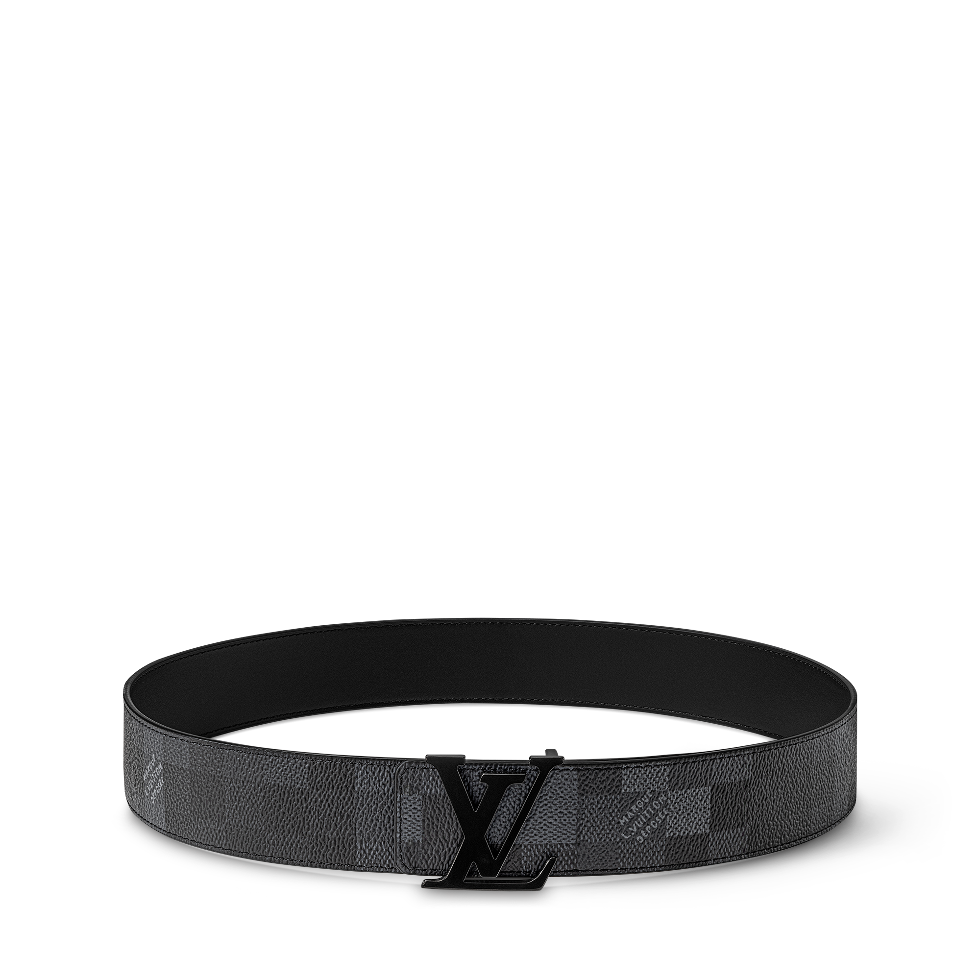 LV Initiales Damoflage 40毫米雙面皮帶 D16 in 男士