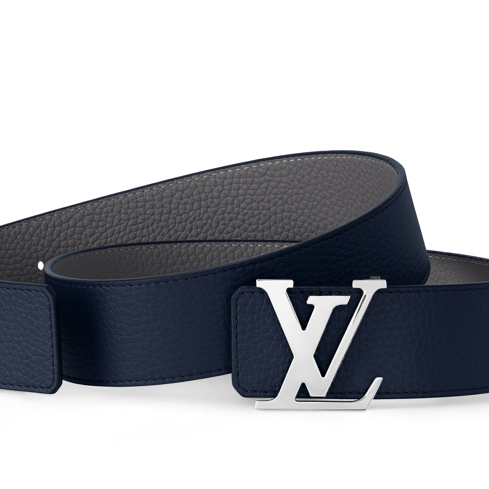 LV Initiales Taurillon 40毫米雙面皮帶 Taurillon 皮革 in 男士