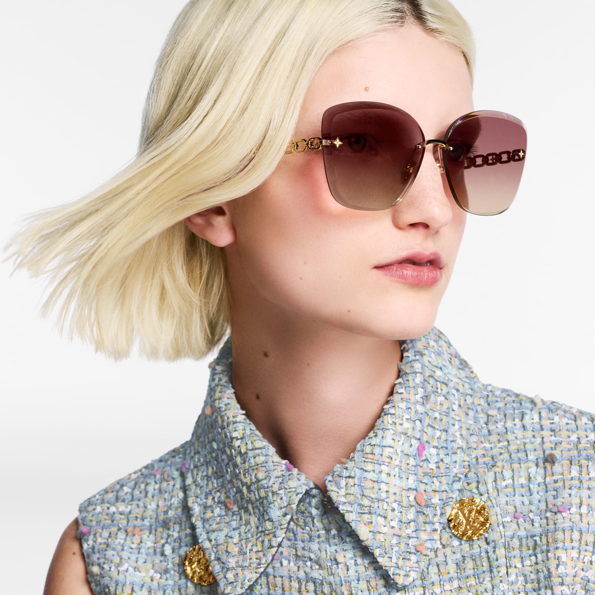 LV Jewel Round Cat Eye 太陽眼鏡 . in 女士