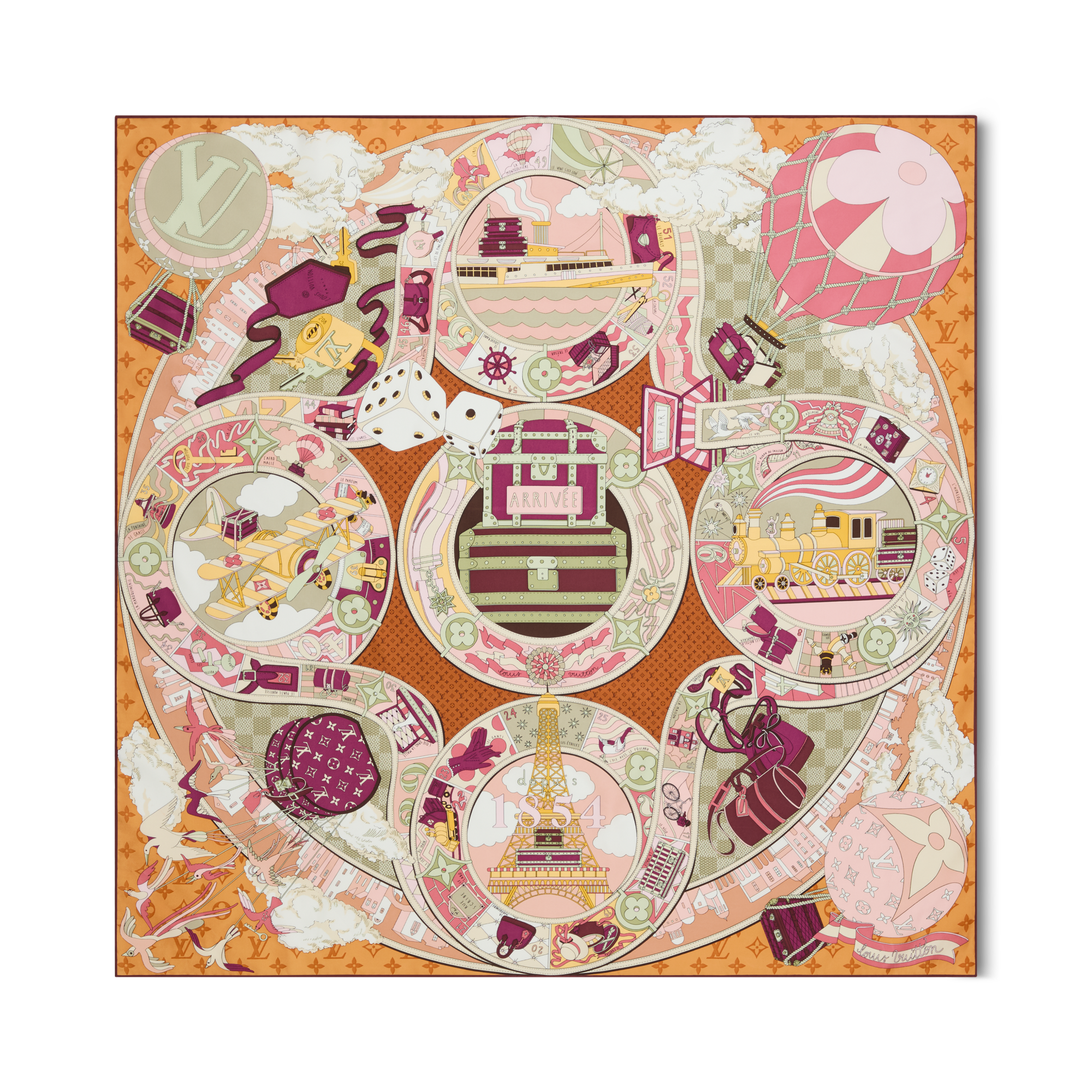 LV Journey 90方巾 . in 女士