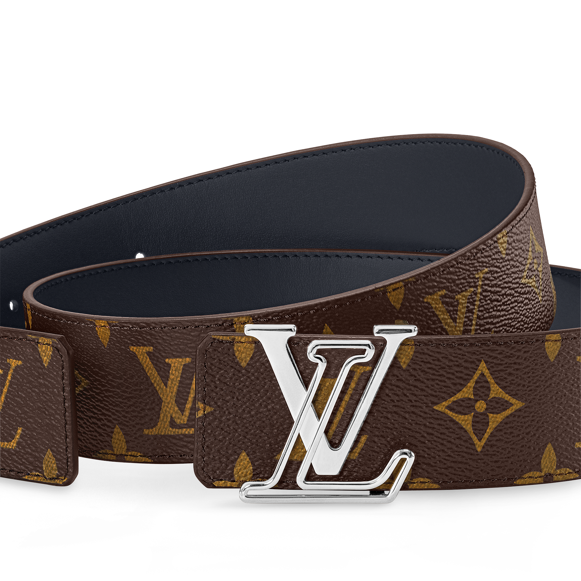 LV Line 40毫米雙面皮帶 Monogram 帆布 in 男士