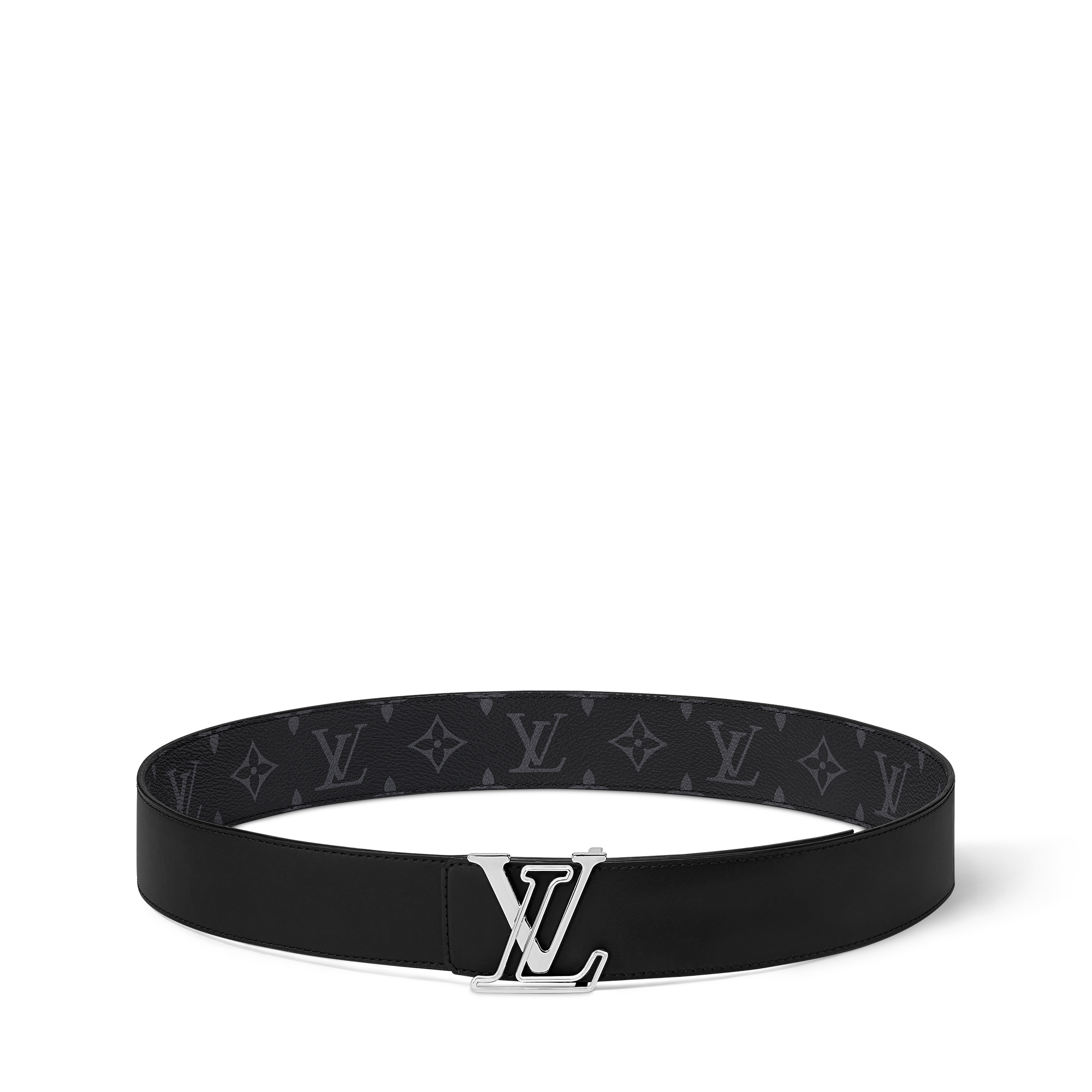 LV Line 40毫米雙面皮帶 Monogram Eclipse 帆布 in 男士