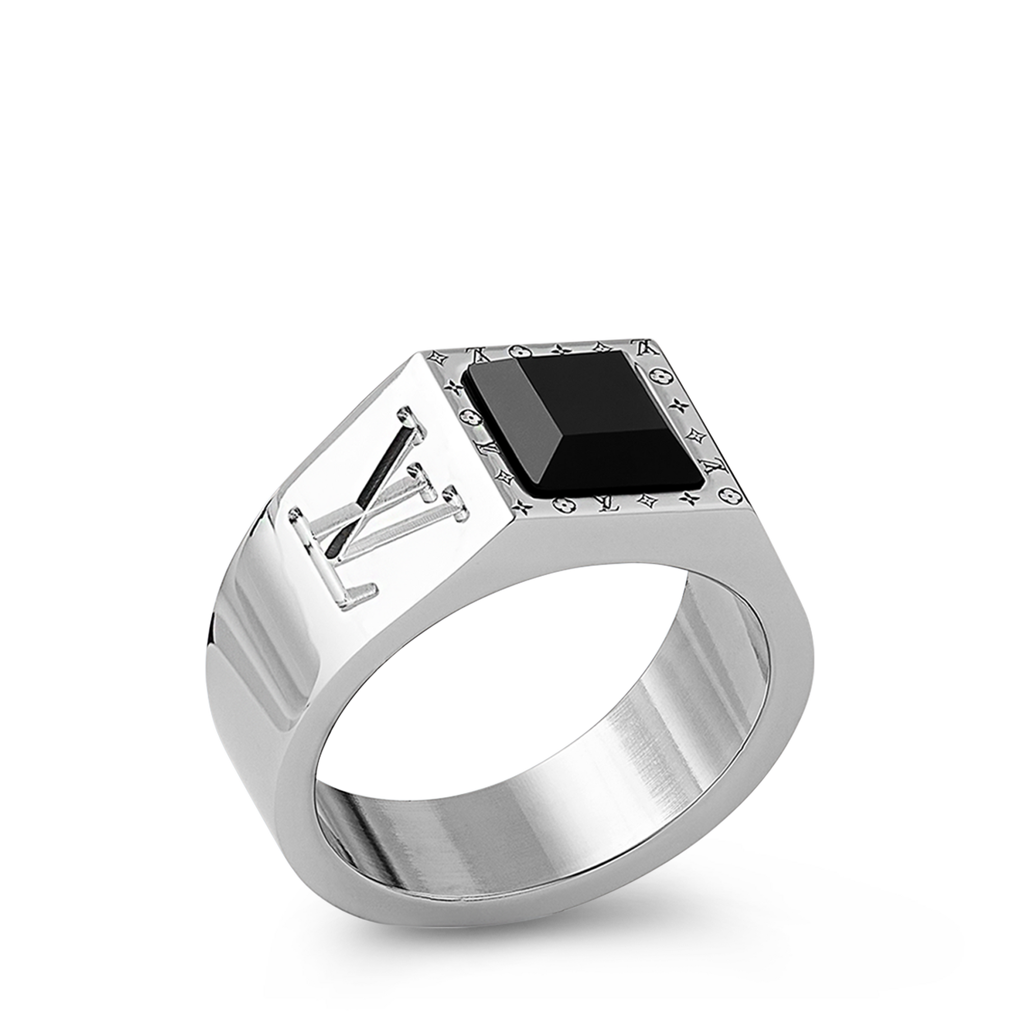 LV Onyx 圖章戒指 . in 男士