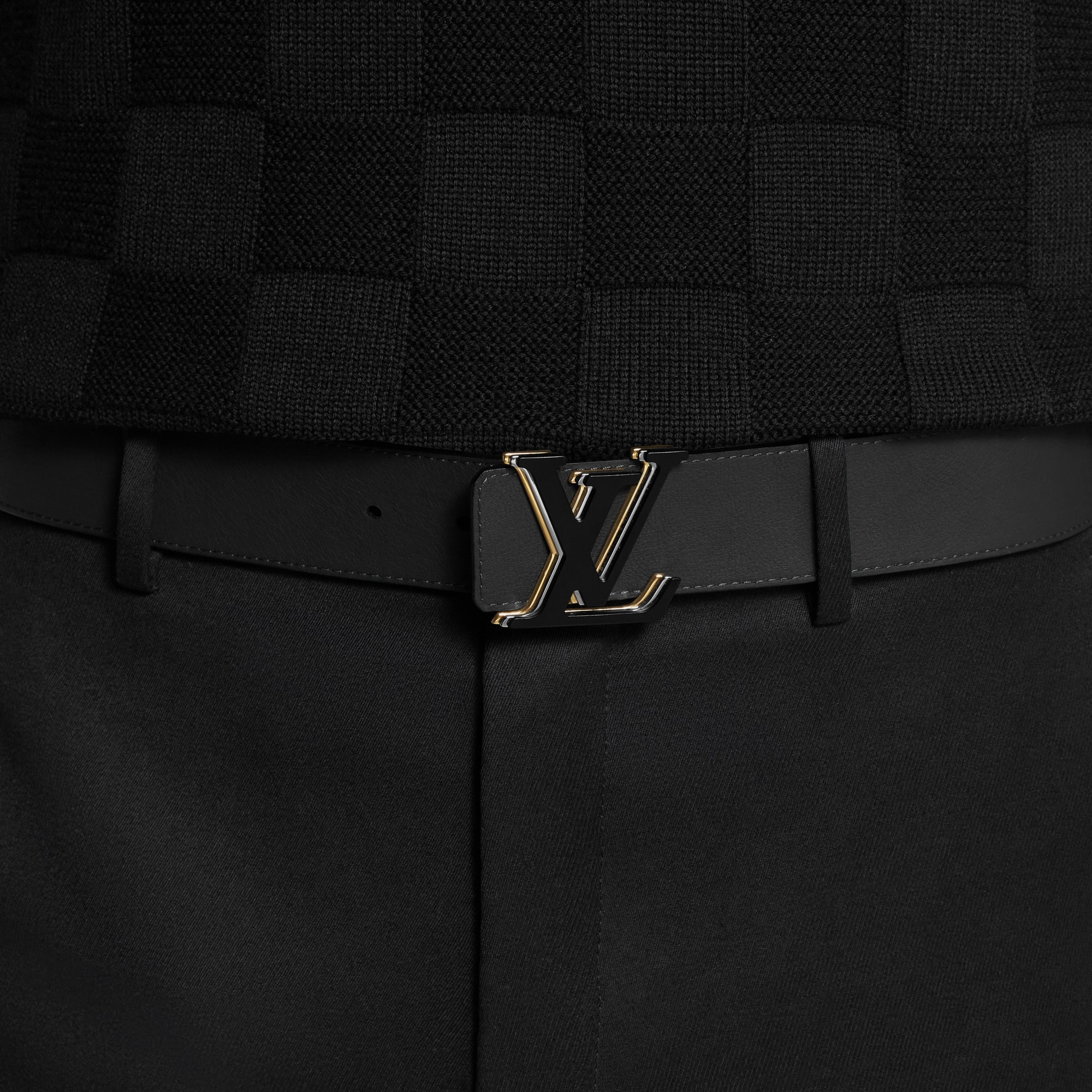 LV Optic 40毫米雙面皮帶 其他皮革 in 男士