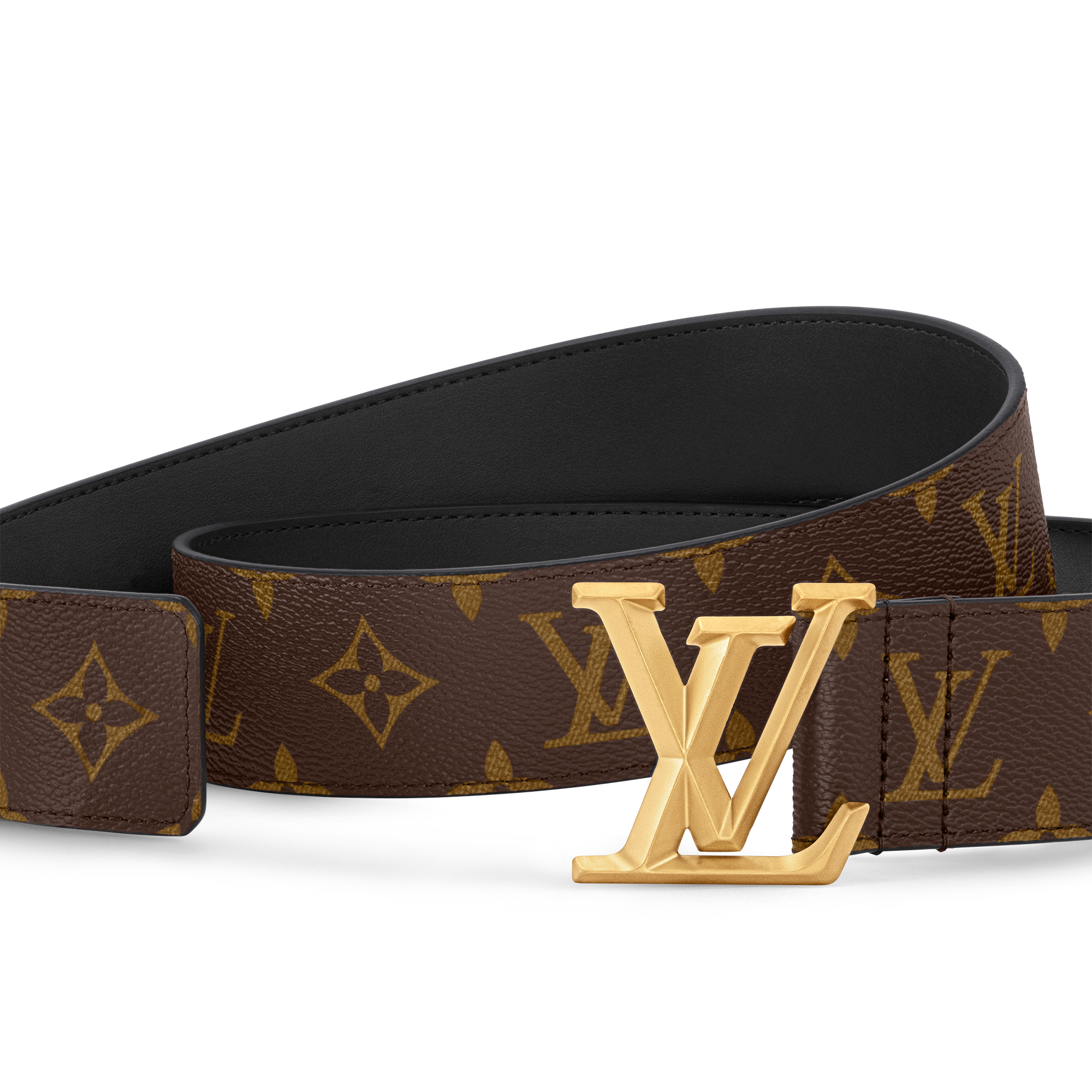LV Pyramide 40毫米皮帶 Monogram 帆布 in 男士