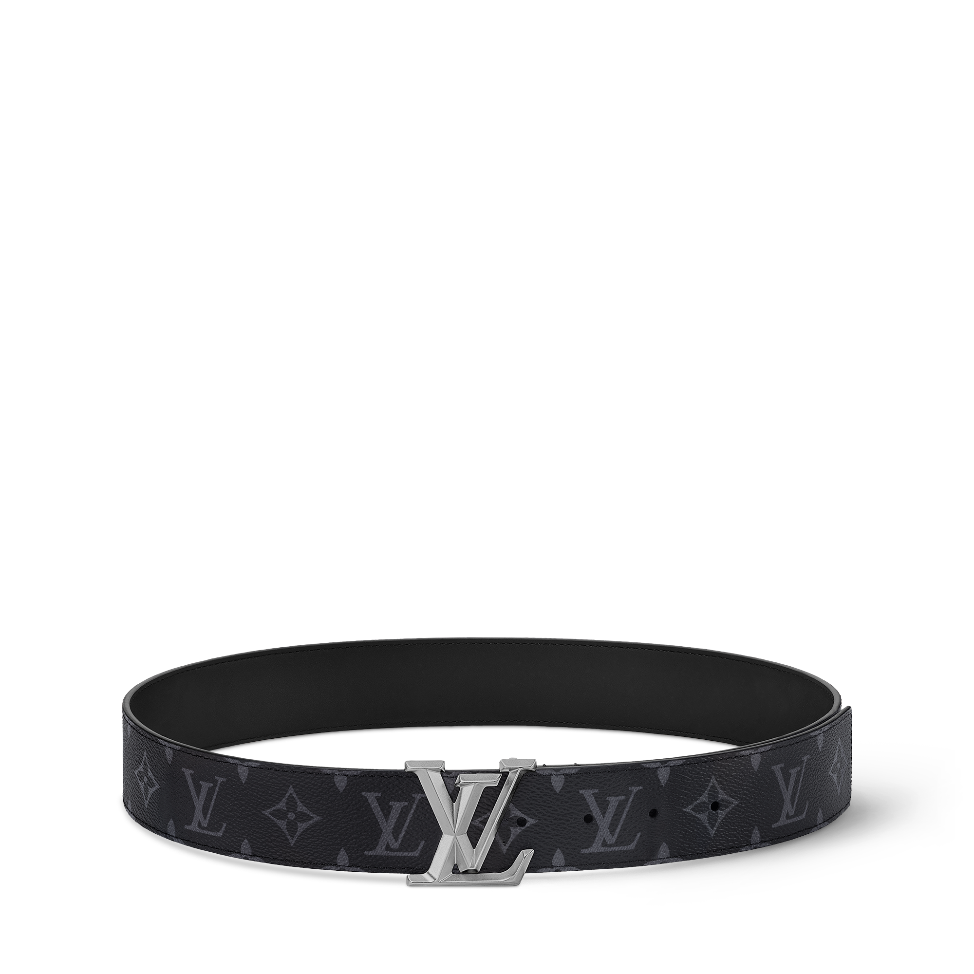 LV Pyramide 40毫米皮帶 Monogram Eclipse 帆布 in 男士