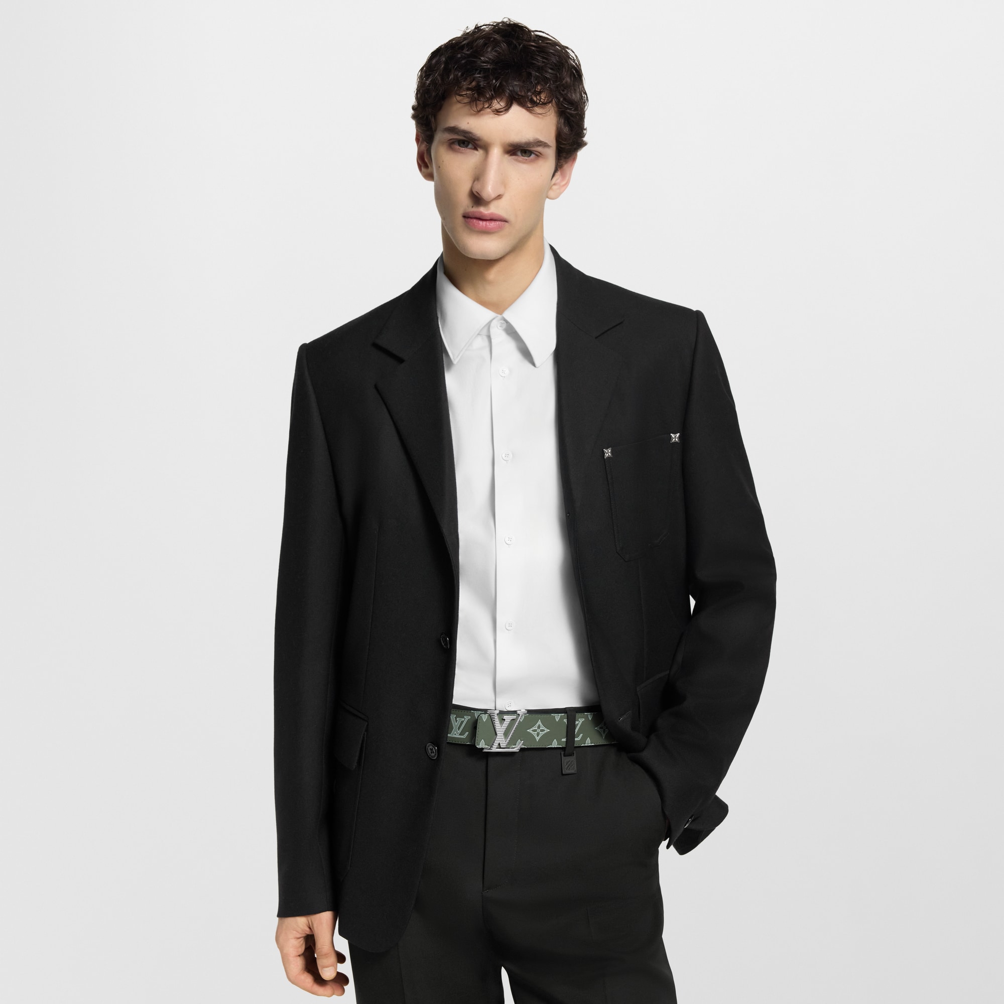 LV Shadow 40 毫米雙面皮帶 Monogram Shadow in 男士