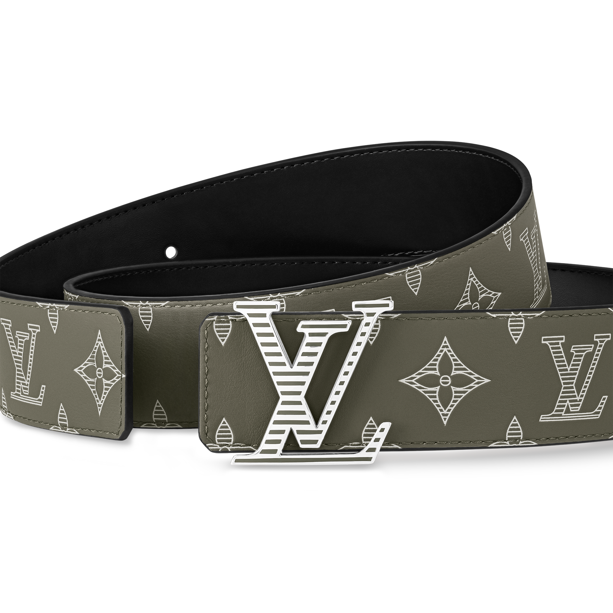 LV Shadow 40 毫米雙面皮帶 Monogram Shadow in 男士