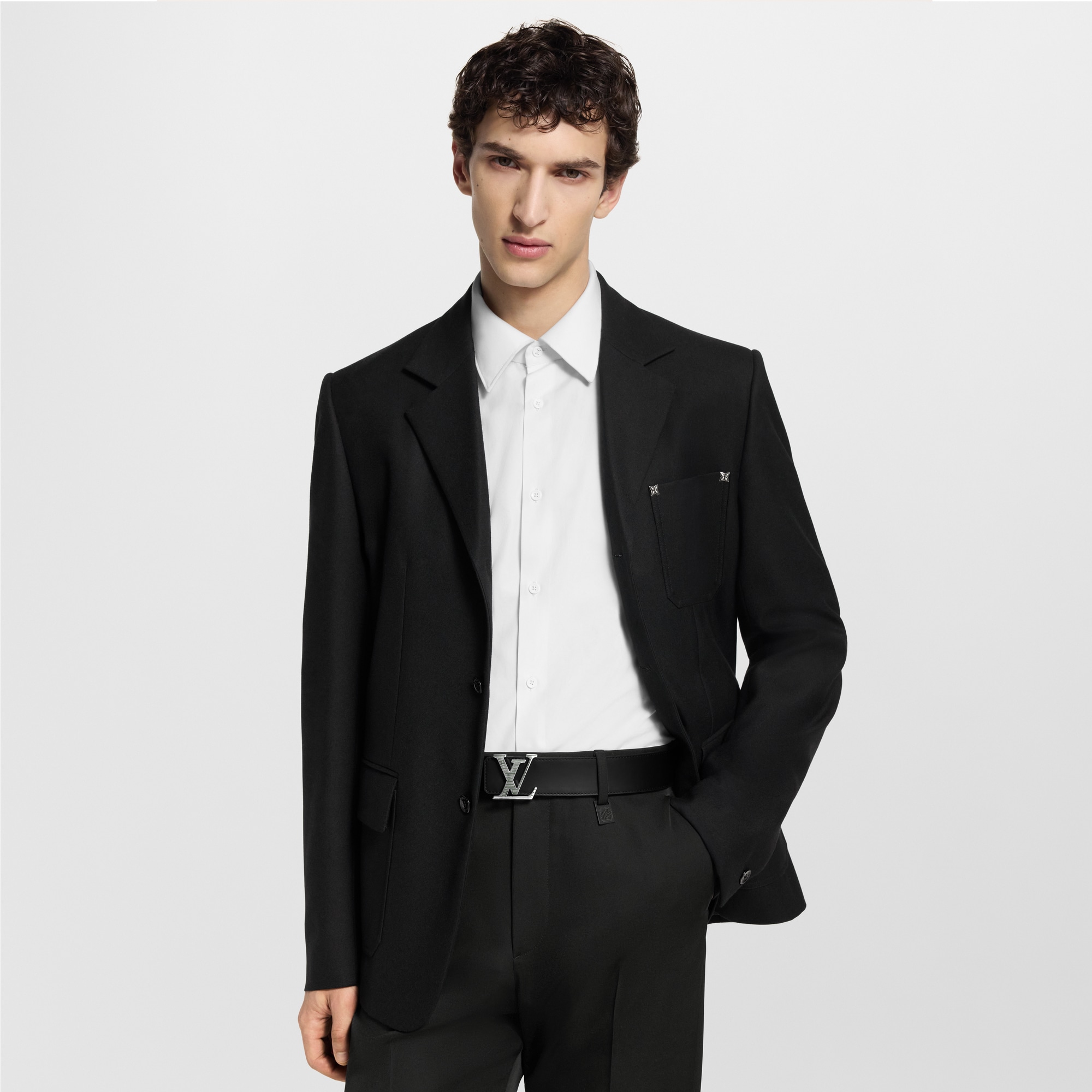 LV Shadow 40 毫米雙面皮帶 Monogram Shadow in 男士