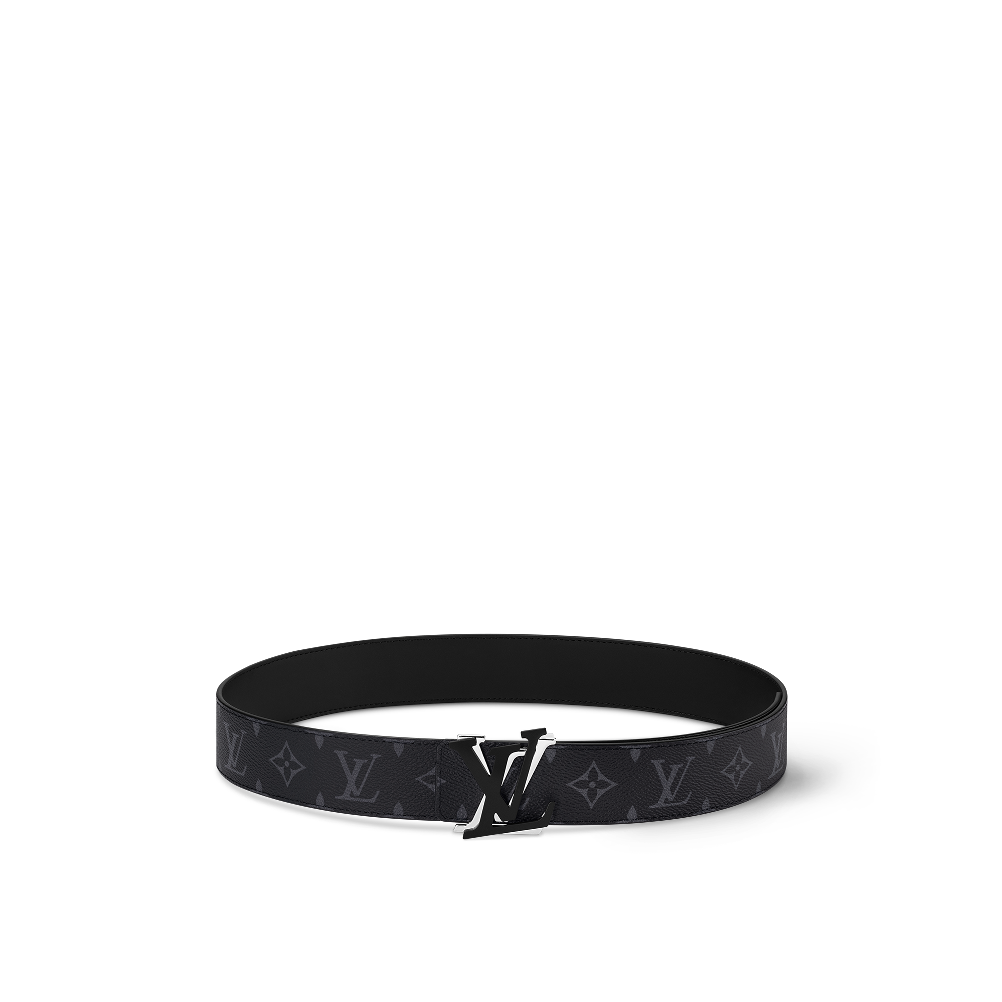 LV Shake 40毫米雙面皮帶 Monogram Eclipse 帆布 in 男士