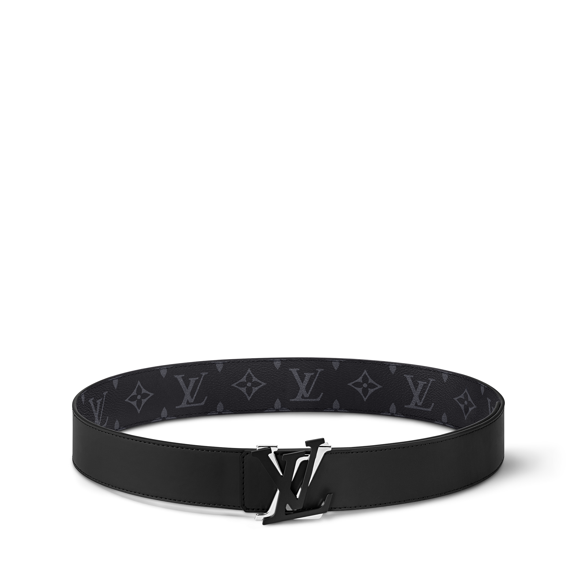 LV Shake 40毫米雙面皮帶 Monogram Eclipse 帆布 in 男士