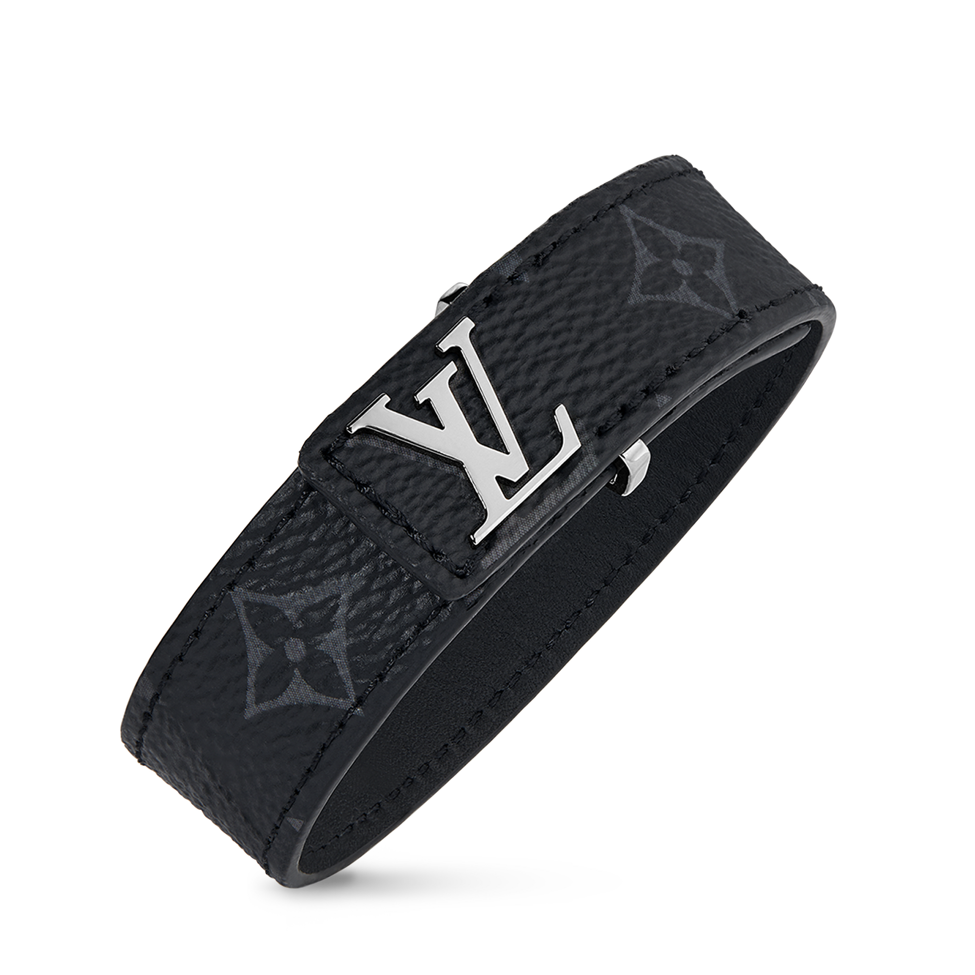 LV Slim 手環 Monogram Eclipse 帆布 in 男士
