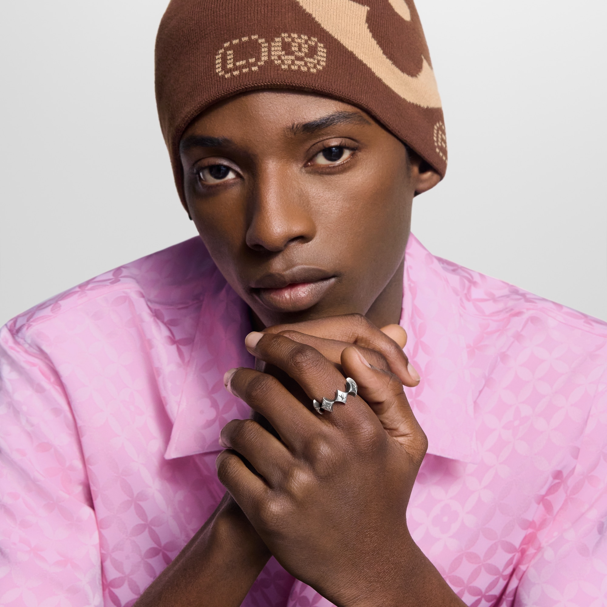 LV Spiky 花卉圖案戒指 . in 男士