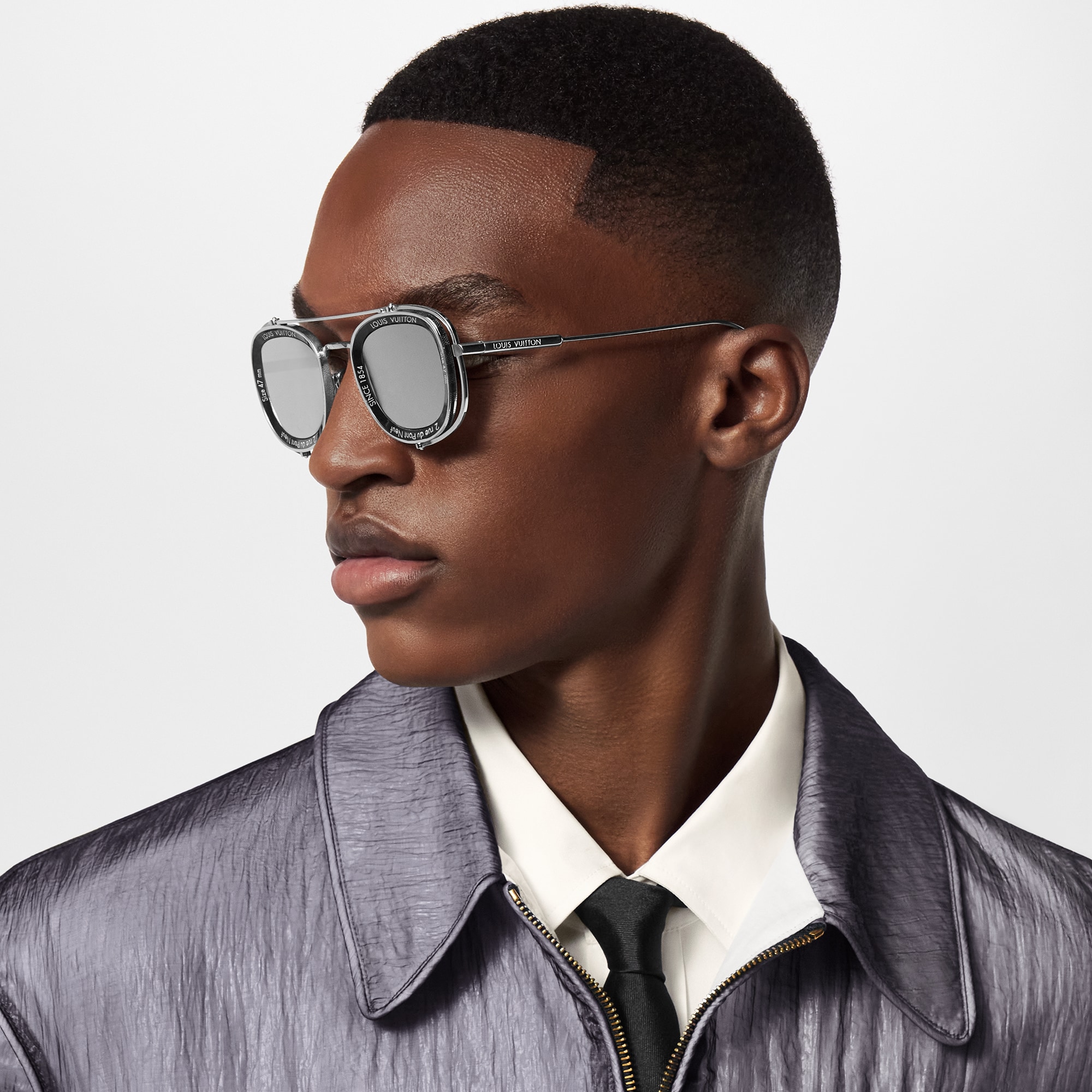 LV Super Vision Metal Pilot Square 太陽眼鏡 . in 男士
