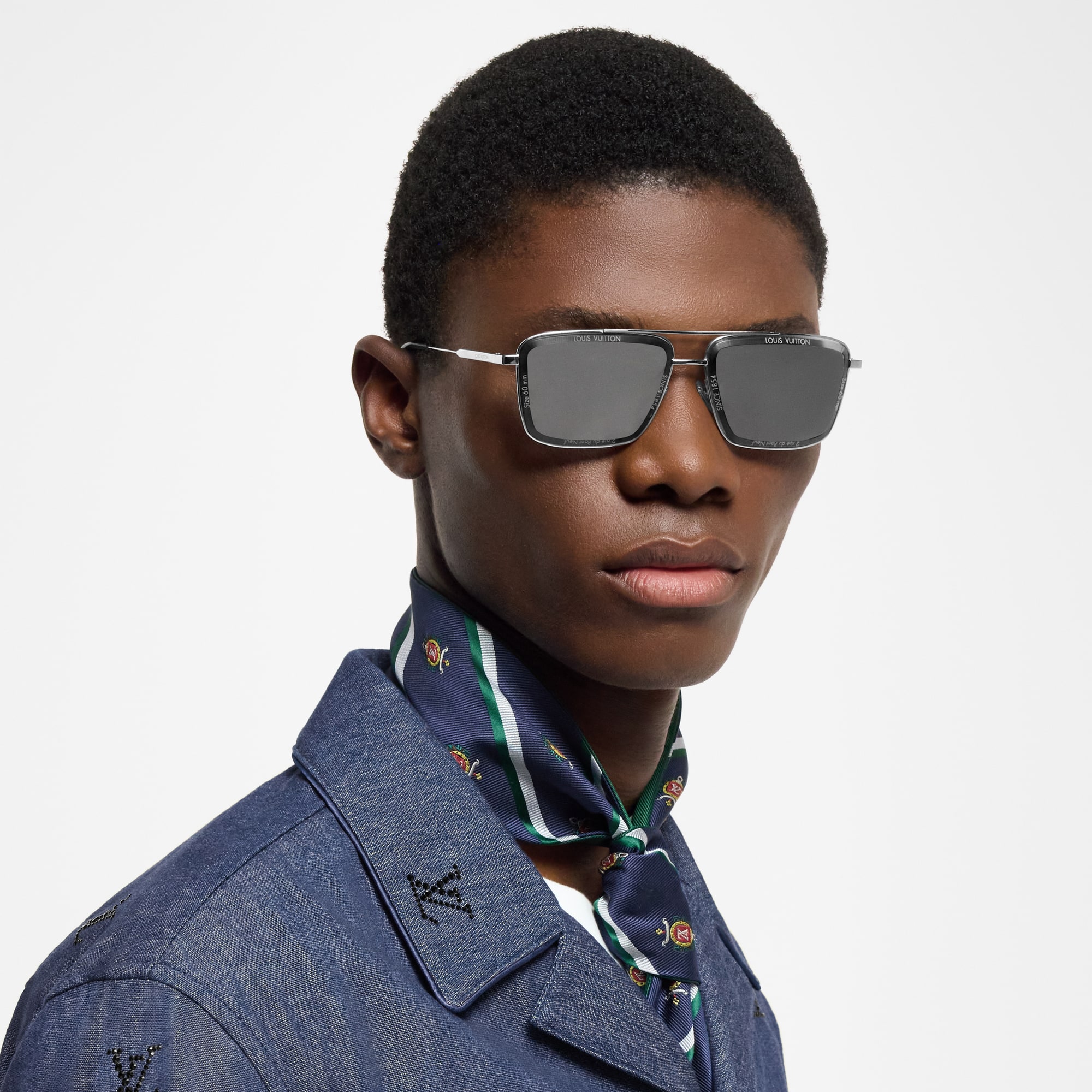LV Super Vision Metal Square 太陽眼鏡 . in 男士