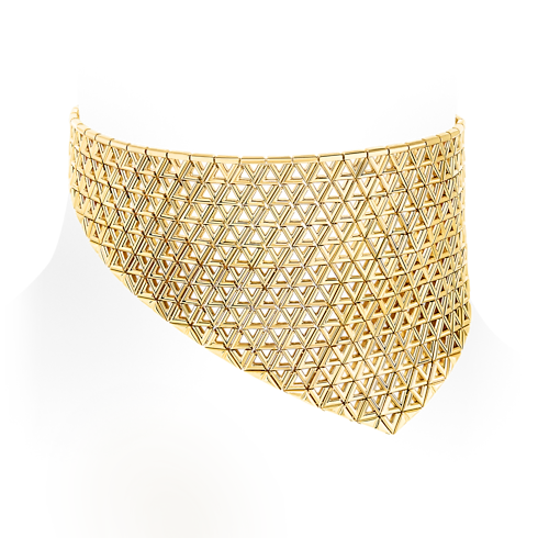 LV Volt Mesh 黃K金項鍊 in 珠寶系列's 按類別瀏覽 高級珠寶總覽 collections by Louis Vuitton (產品縮放)