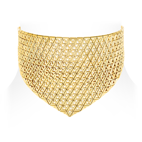 LV Volt Mesh 黃K金項鍊 in 珠寶系列's 按類別瀏覽 高級珠寶總覽 collections by Louis Vuitton (產品縮放)