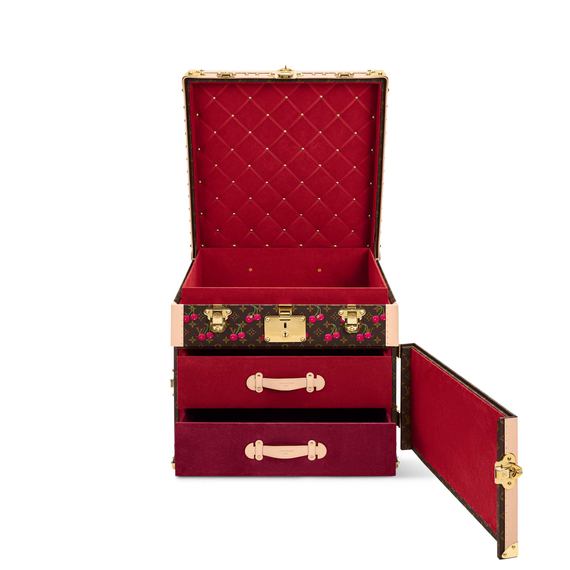 LV x TM Courrier Lozine Carré Cherry 其他 Monogram 帆布 in 行李箱、旅行用品及家居精品