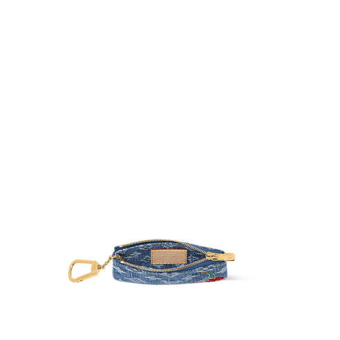 LV x TM Key Pouch Monogram Denim in 女士's 錢包及小型皮件 全新系列 collections by Louis Vuitton (產品縮放)