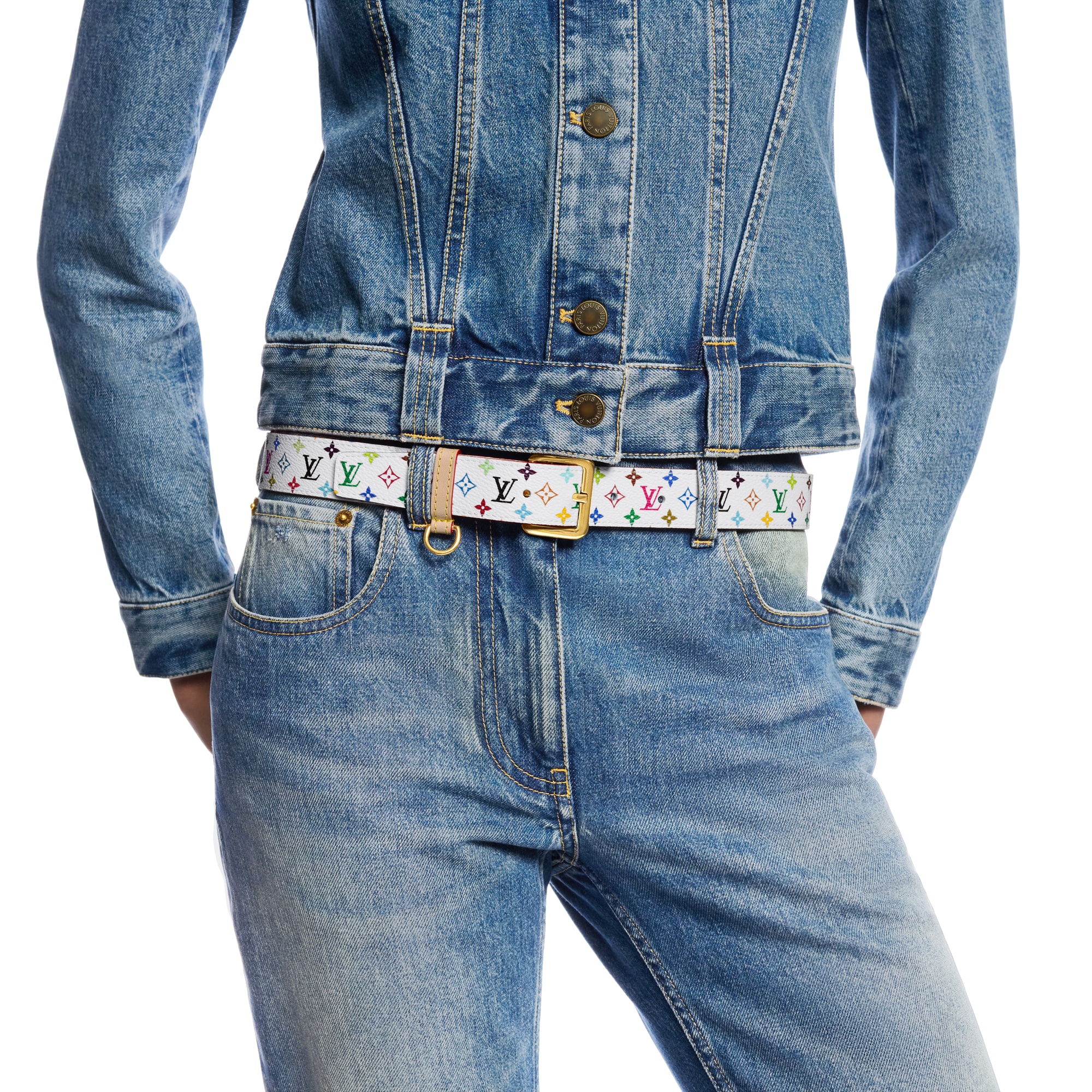 LV x TM LV D-ring 30毫米皮帶 Monogram Other 帆布 in 女士