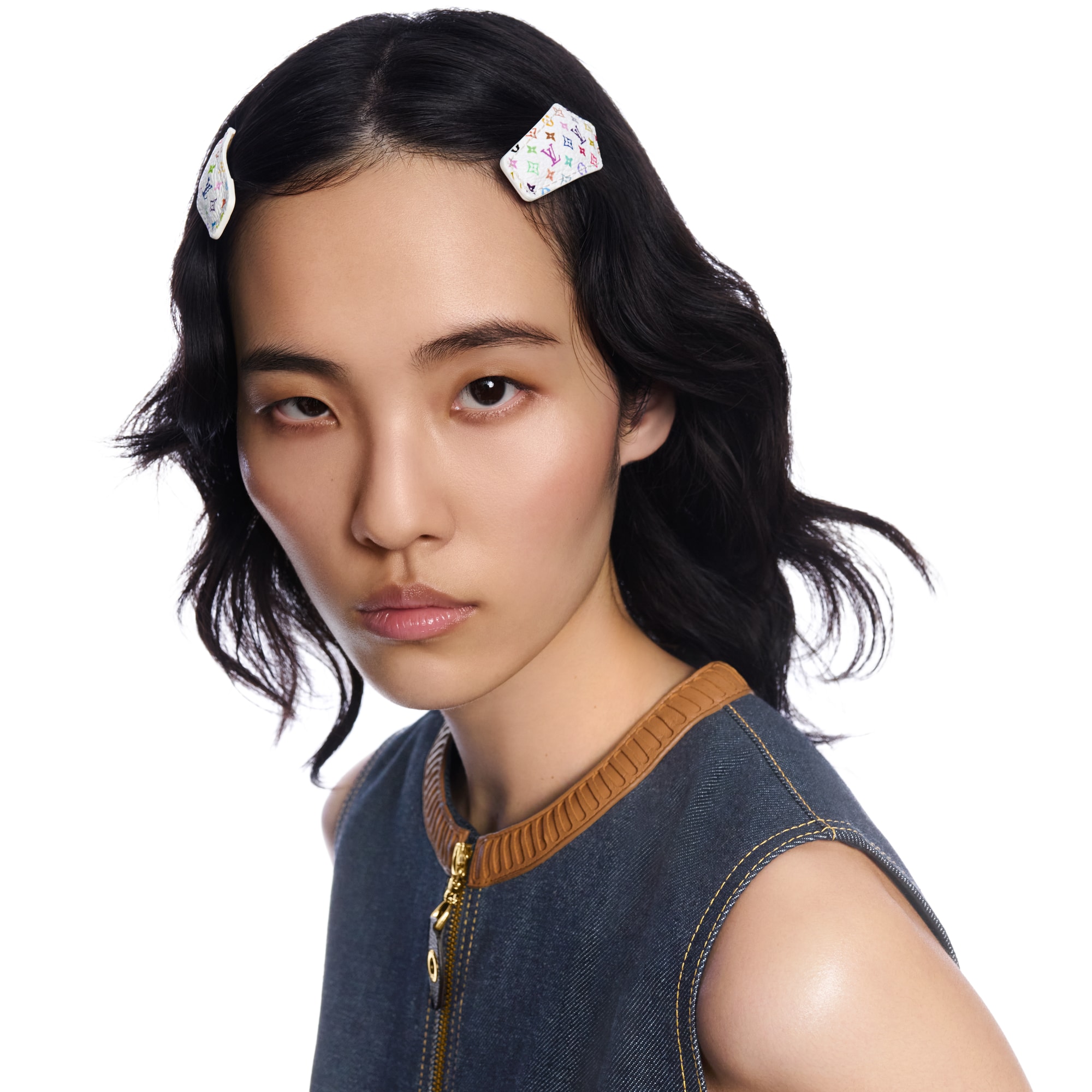 LV x TM Monogram Multicolor Mini LV Backstage 髮夾 . in 女士