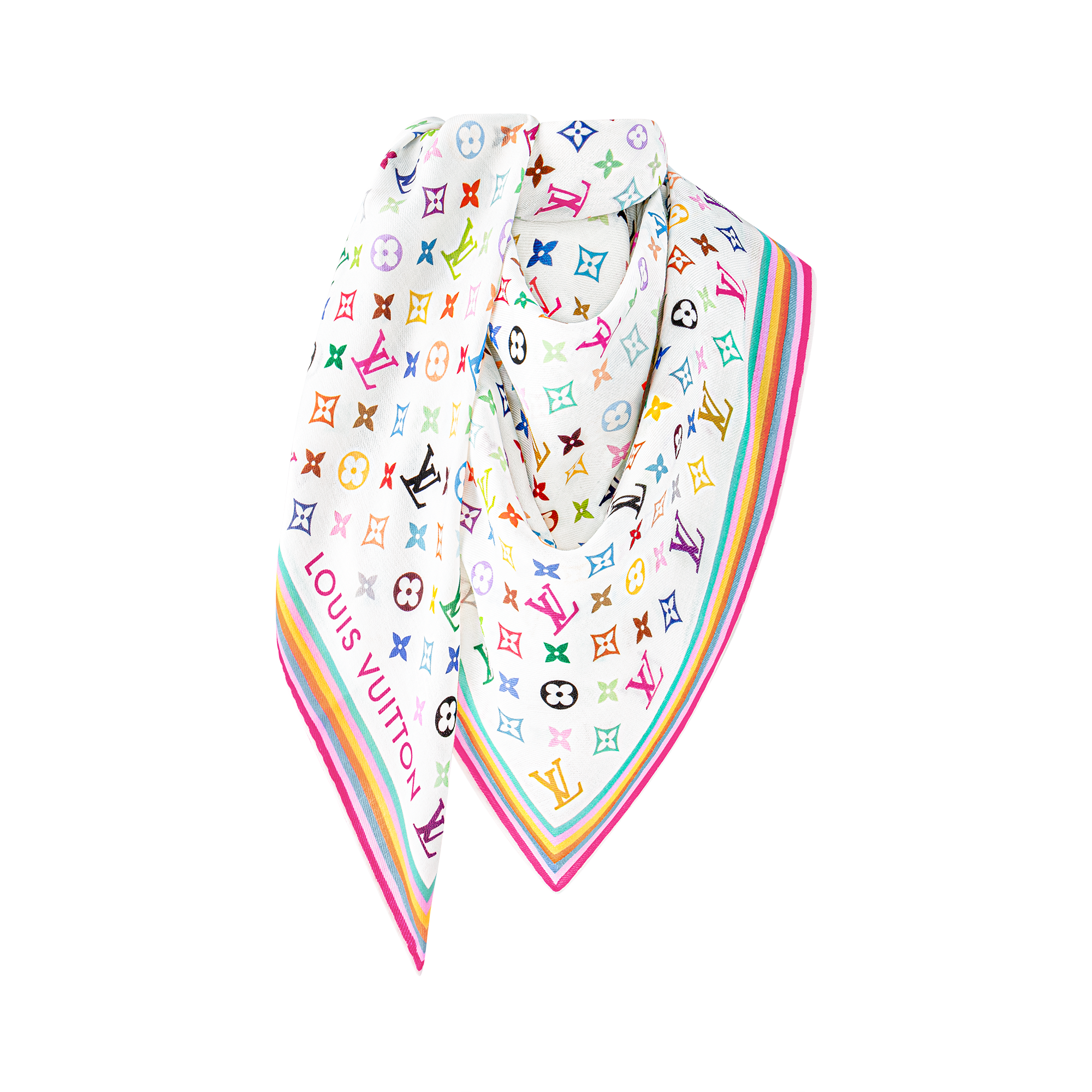 LV x TM Monogram Multicolor 披肩 . in 女士