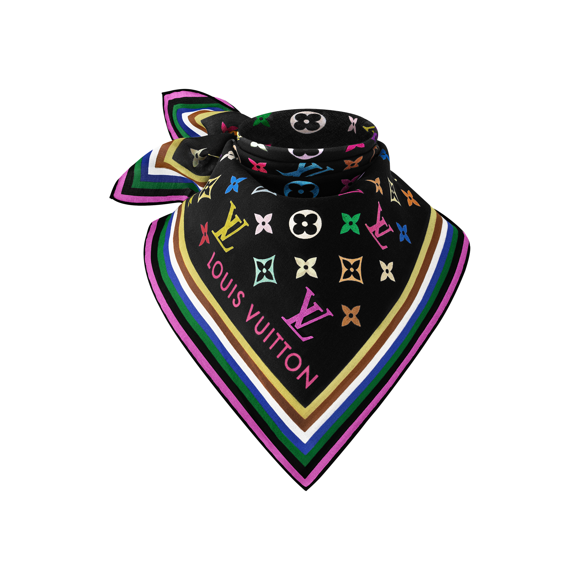 LV x TM Monogram Multicolor 55方巾 . in 女士