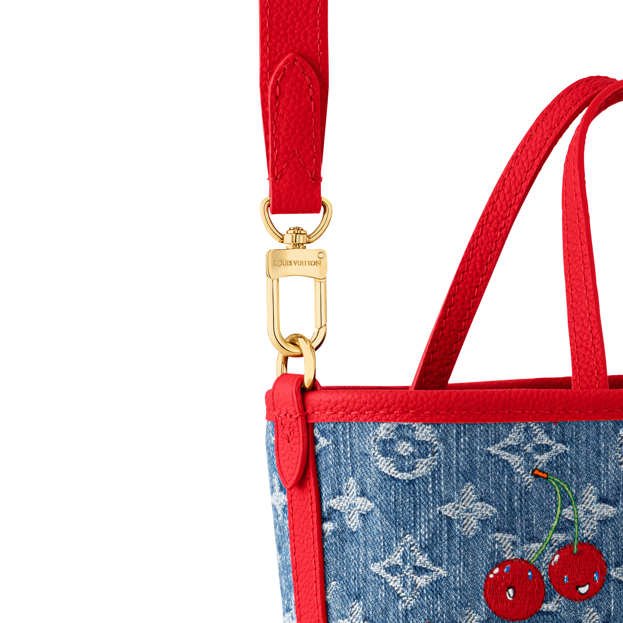 LV x TM Neverfull Inside Out BB Monogram Denim in 時尚包包及小型皮件