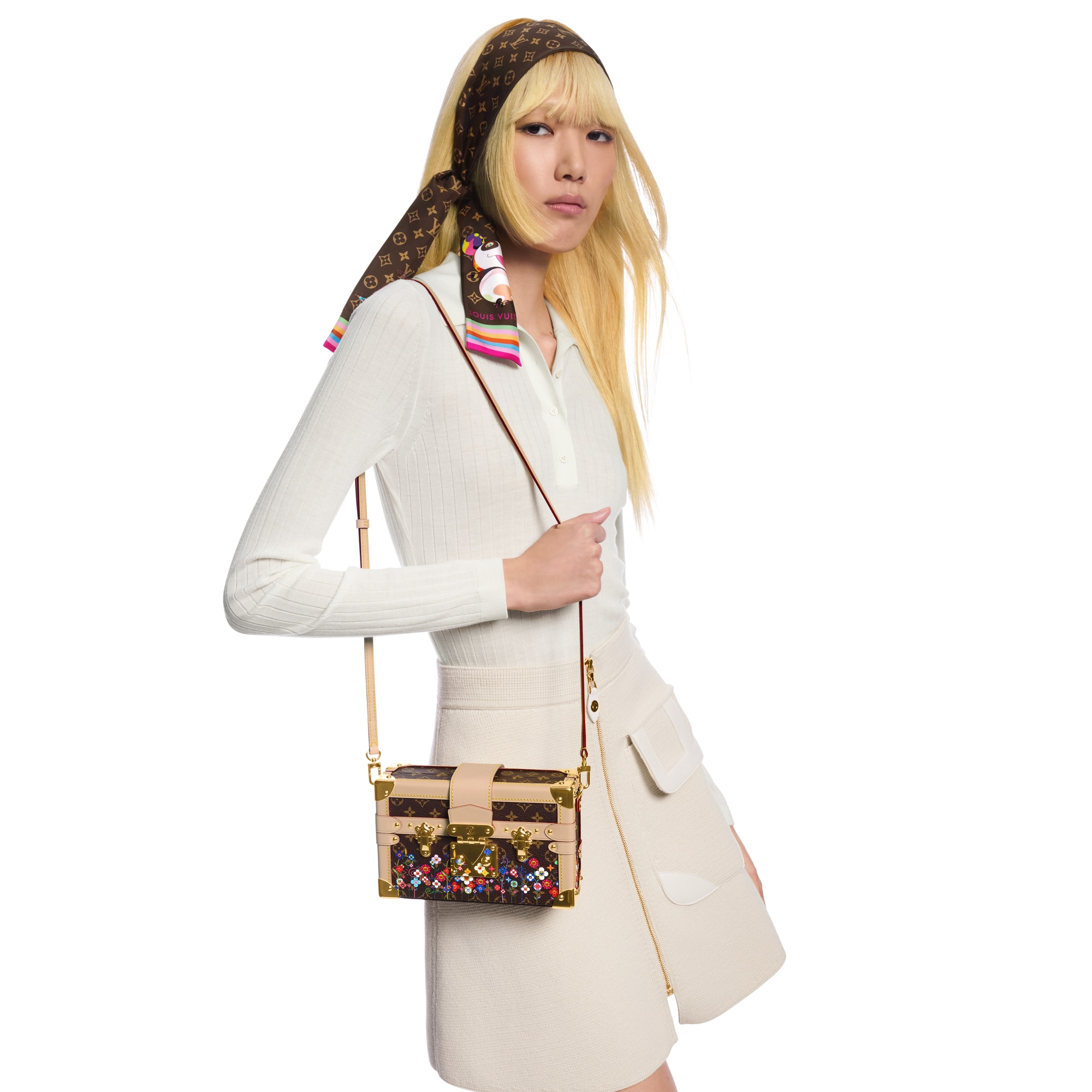 LV x TM Petite Malle Monogram 帆布 in 時尚包包及小型皮件