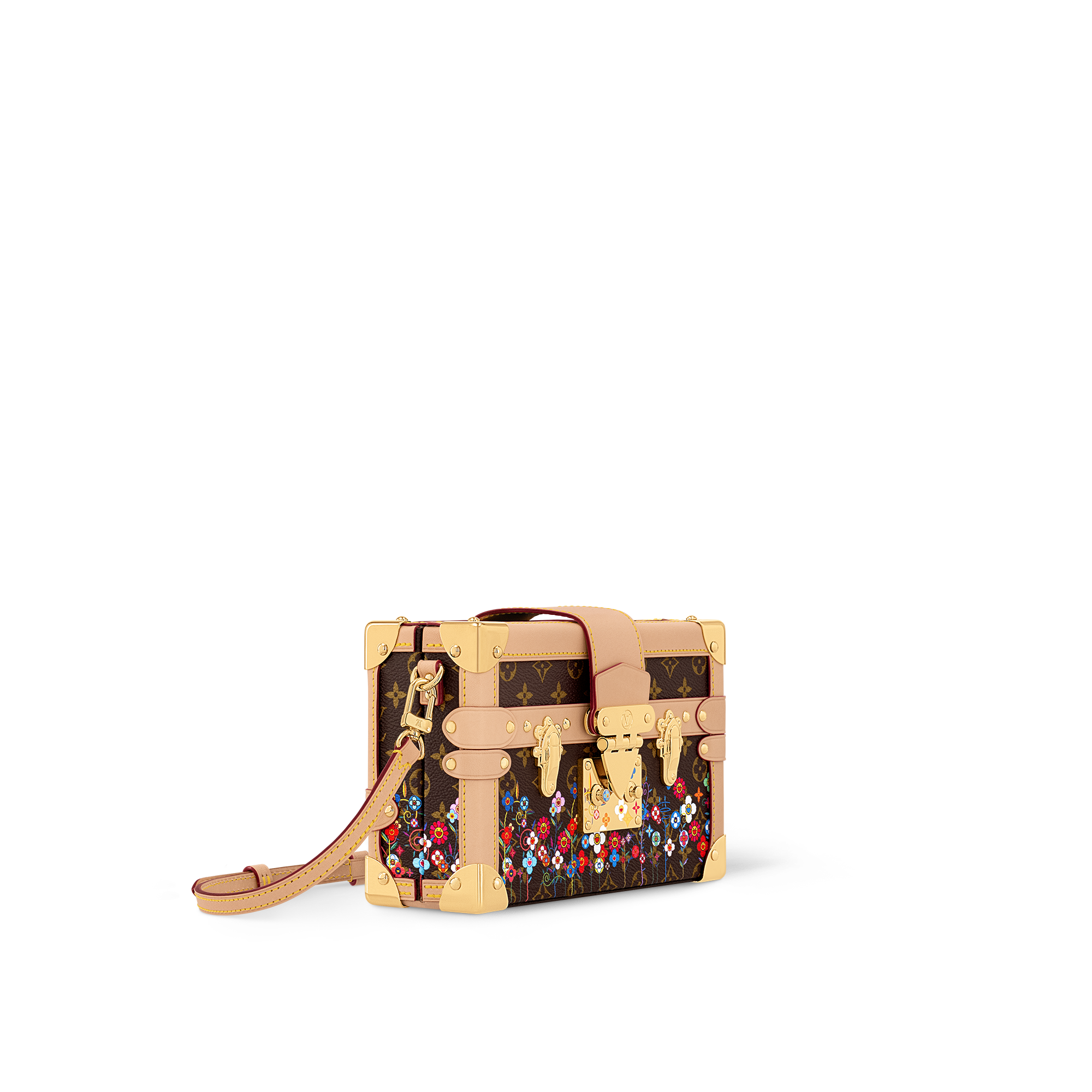 LV x TM Petite Malle Monogram 帆布 in 時尚包包及小型皮件