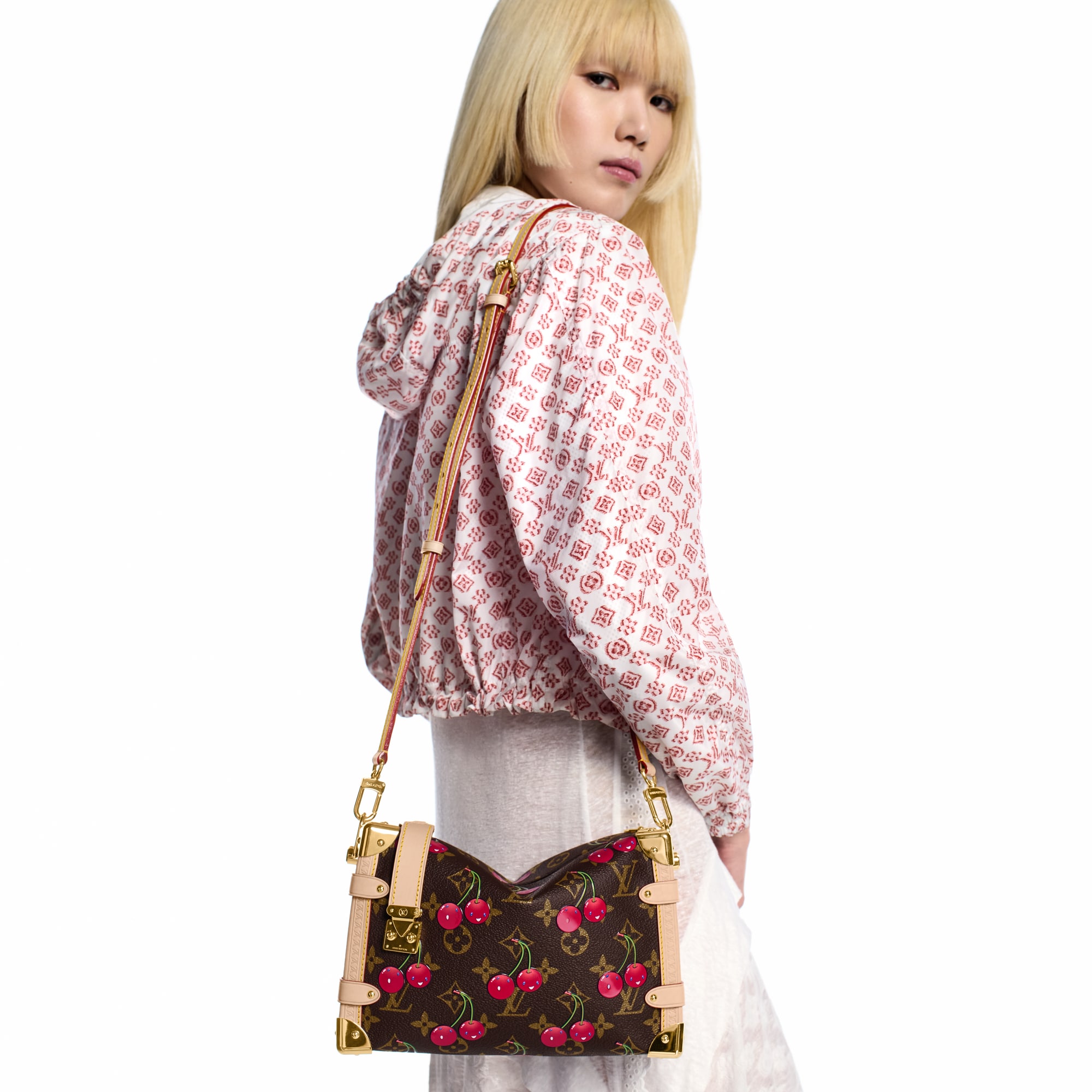 LV x TM Side Trunk MM Monogram 帆布 in 女士