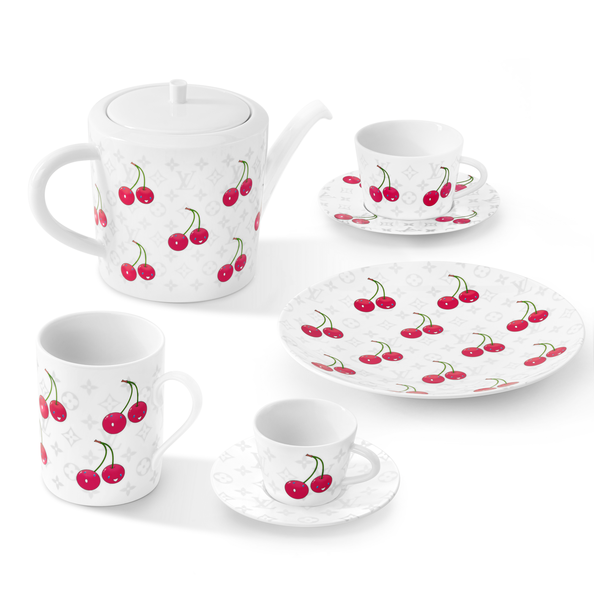 LV x TM 茶壼 Monogram Cerises in 行李箱、旅行用品及家居精品