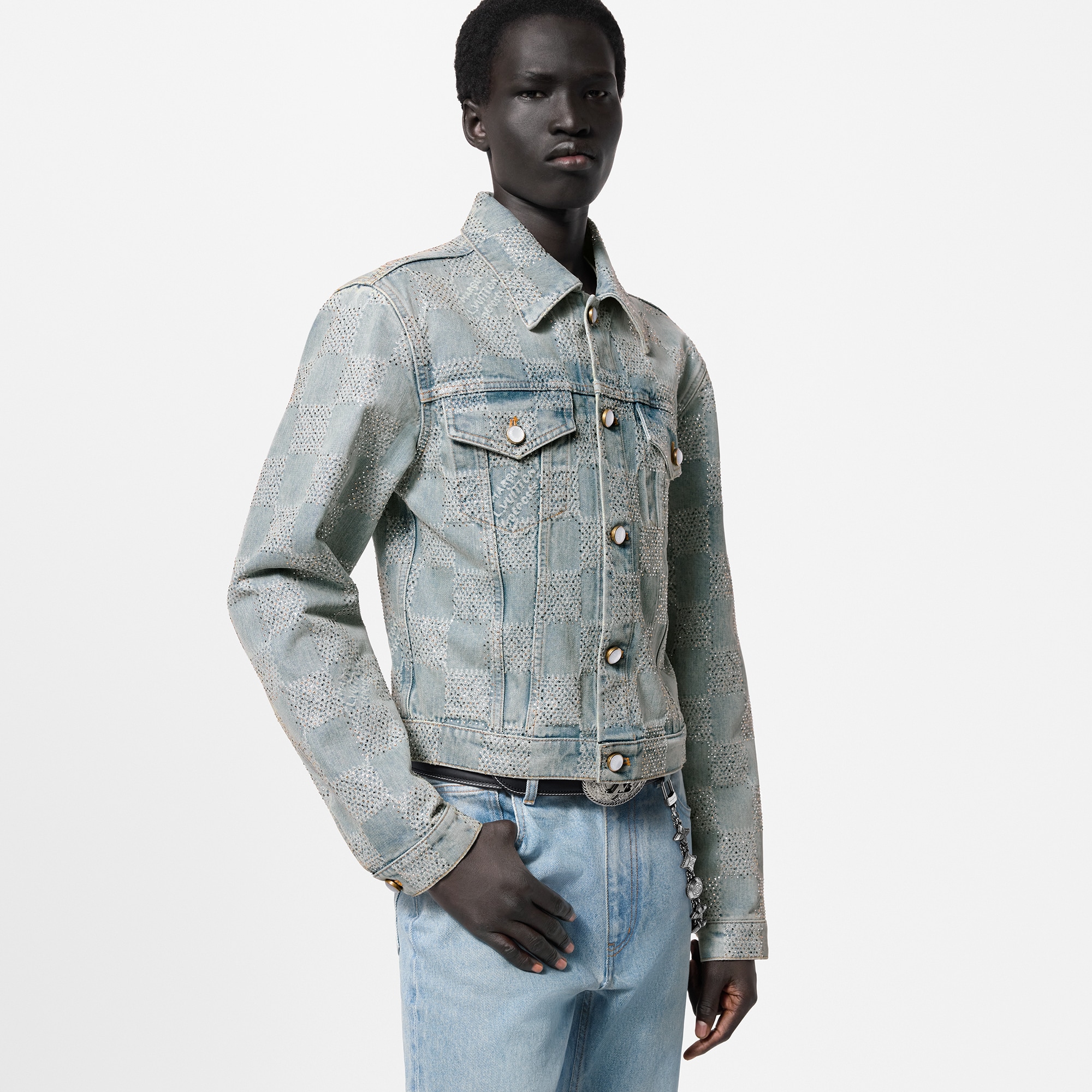 定製標誌性 Damier 牛仔外套  in 男士
