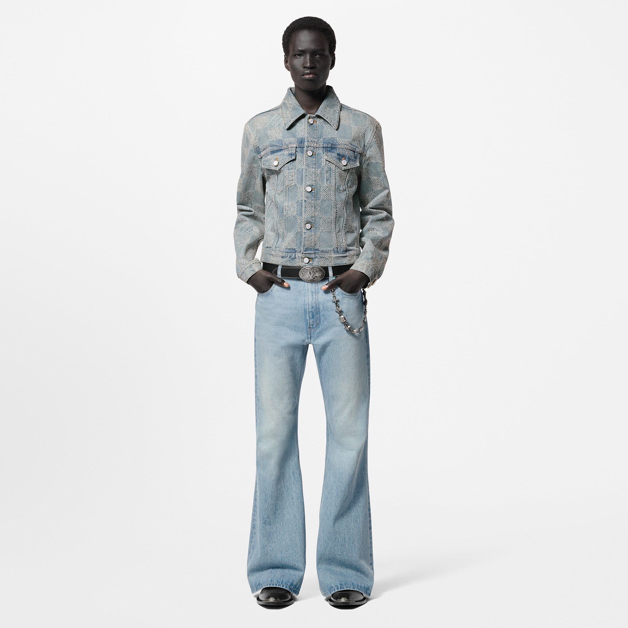 定製標誌性 Damier 牛仔外套  in 男士