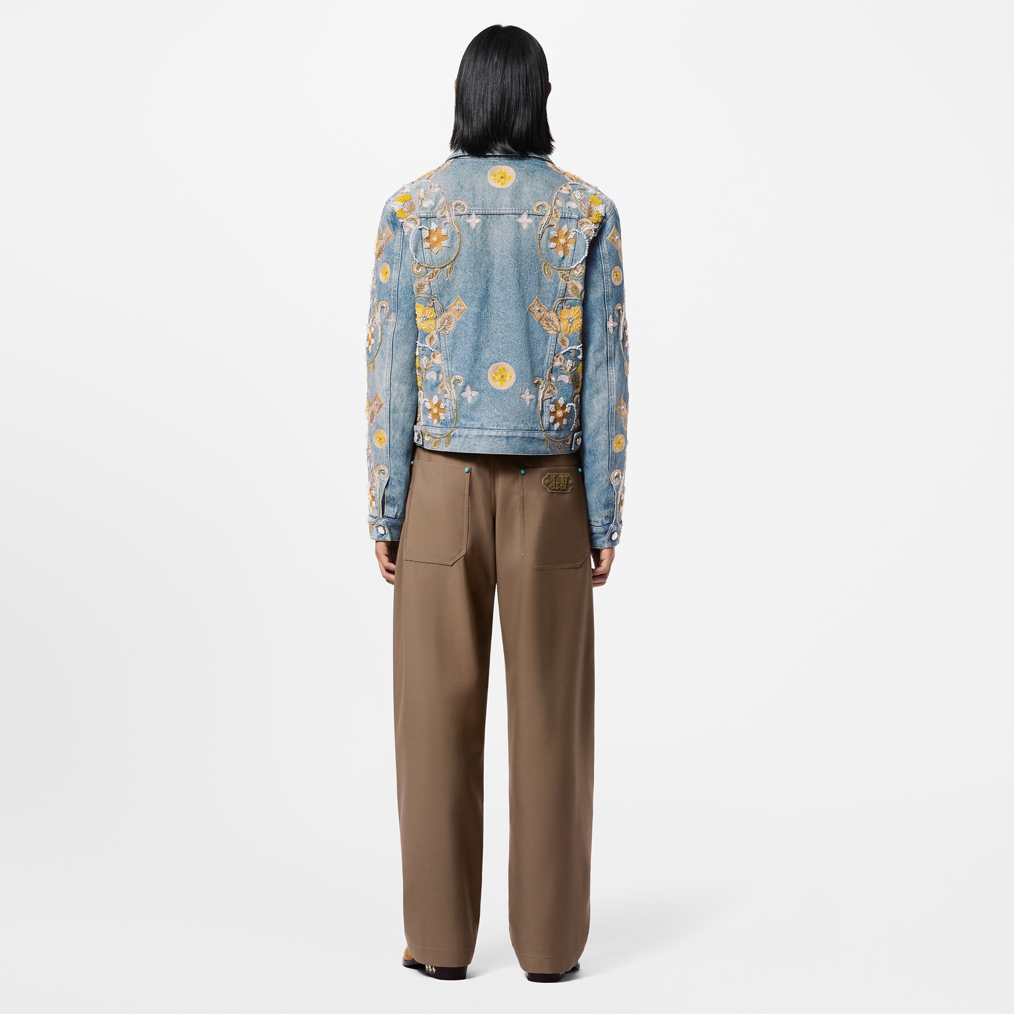 定製刺繡牛仔外套  in 男士