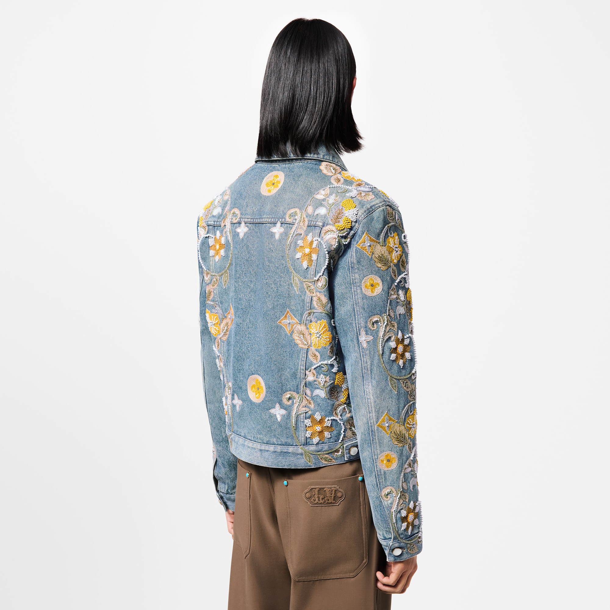 定製刺繡牛仔外套  in 男士