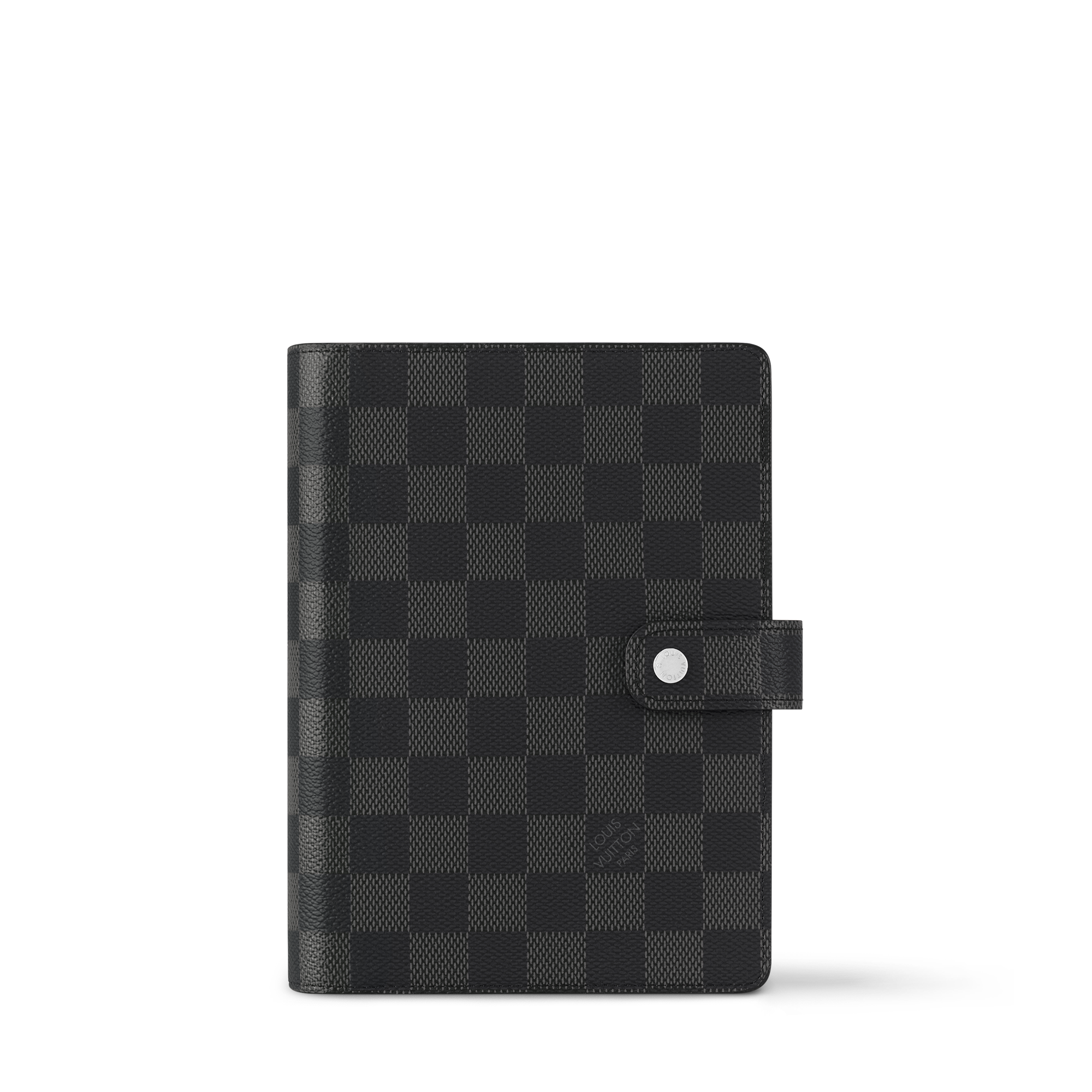 中號活頁環記事本封套 Damier Graphite 帆布 in 行李箱、旅行用品及家居精品