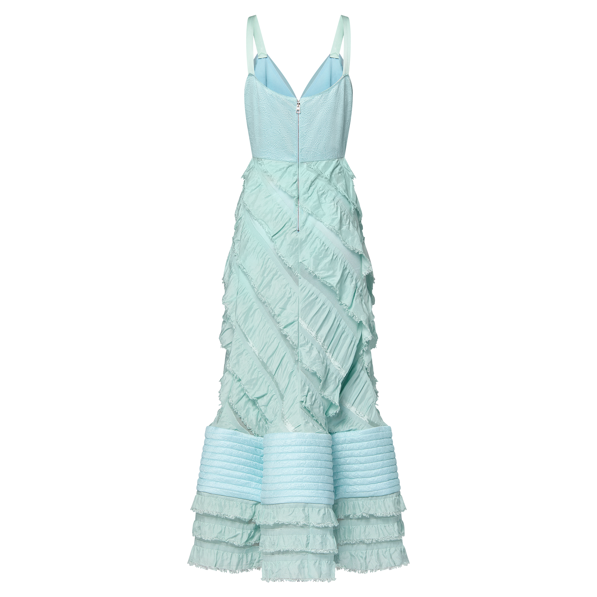 魚尾裙襬荷葉邊晚裝  in 女士