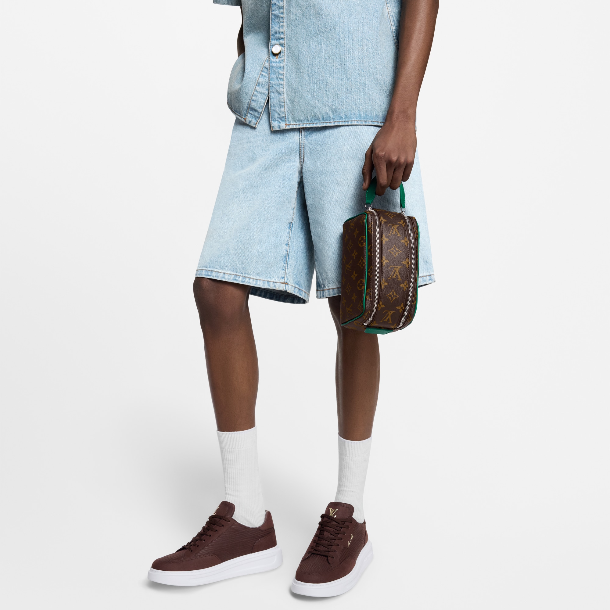 Mini Dopp Kit Monogram Macassar 帆布 in 男士