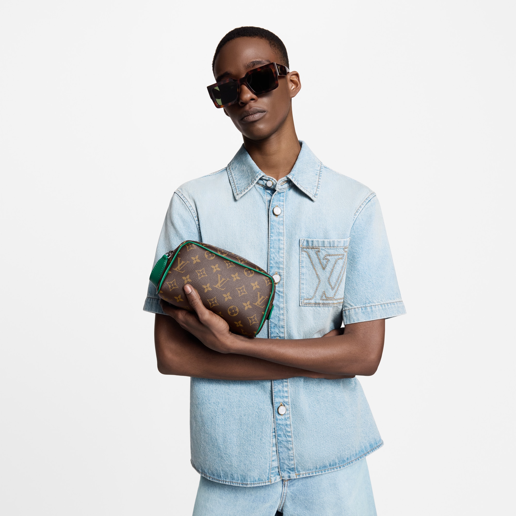 Mini Dopp Kit Monogram Macassar 帆布 in 男士