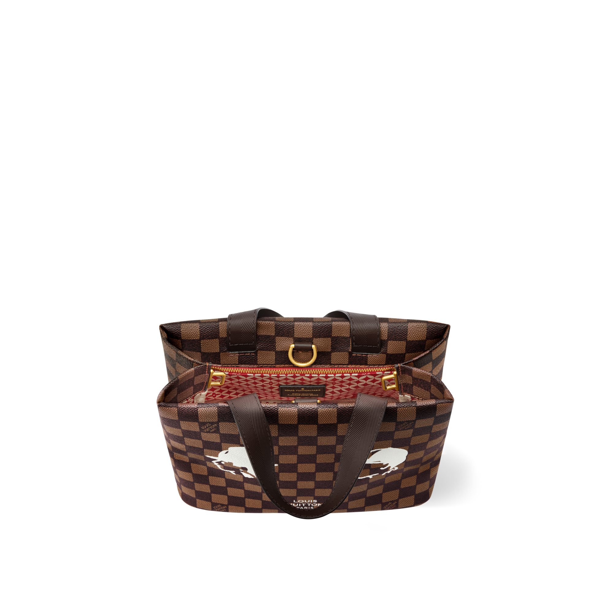 Mini Shopper Tote Damier Ebène 帆布 in 時尚包包及小型皮件