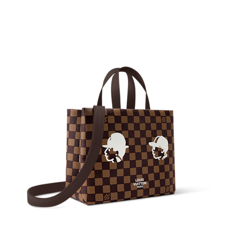 Mini Shopper Tote Damier Ebène 帆布 in 時尚包包及小型皮件's 男士時尚包包 全新系列 collections by Louis Vuitton (產品縮放)