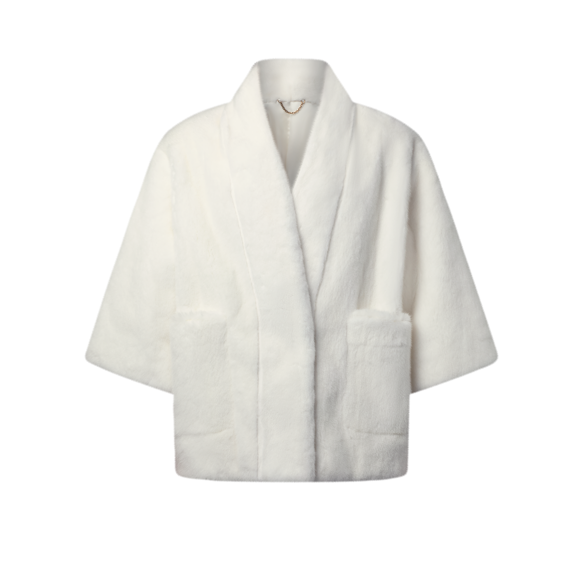 貂皮和服式外套  in 男士