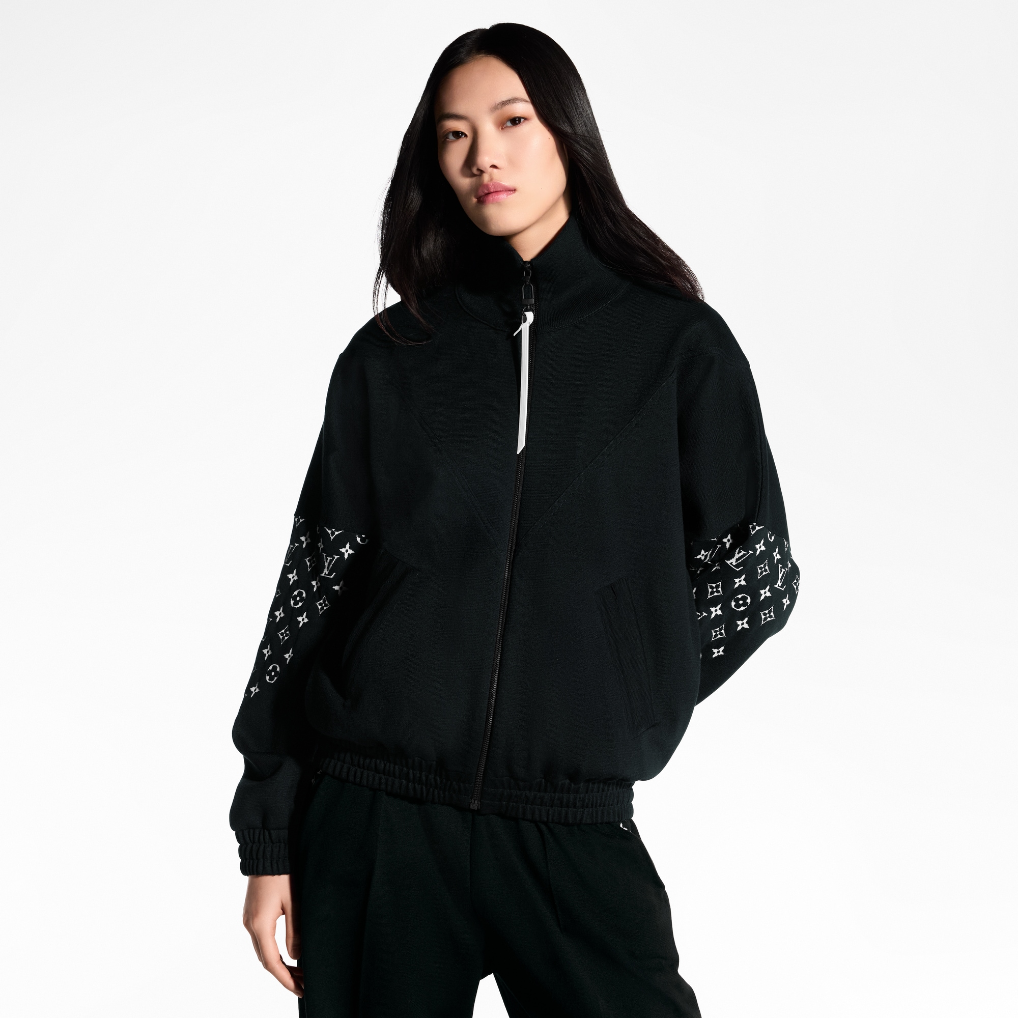 Monogram 圖案裝飾針織外套  in 女士