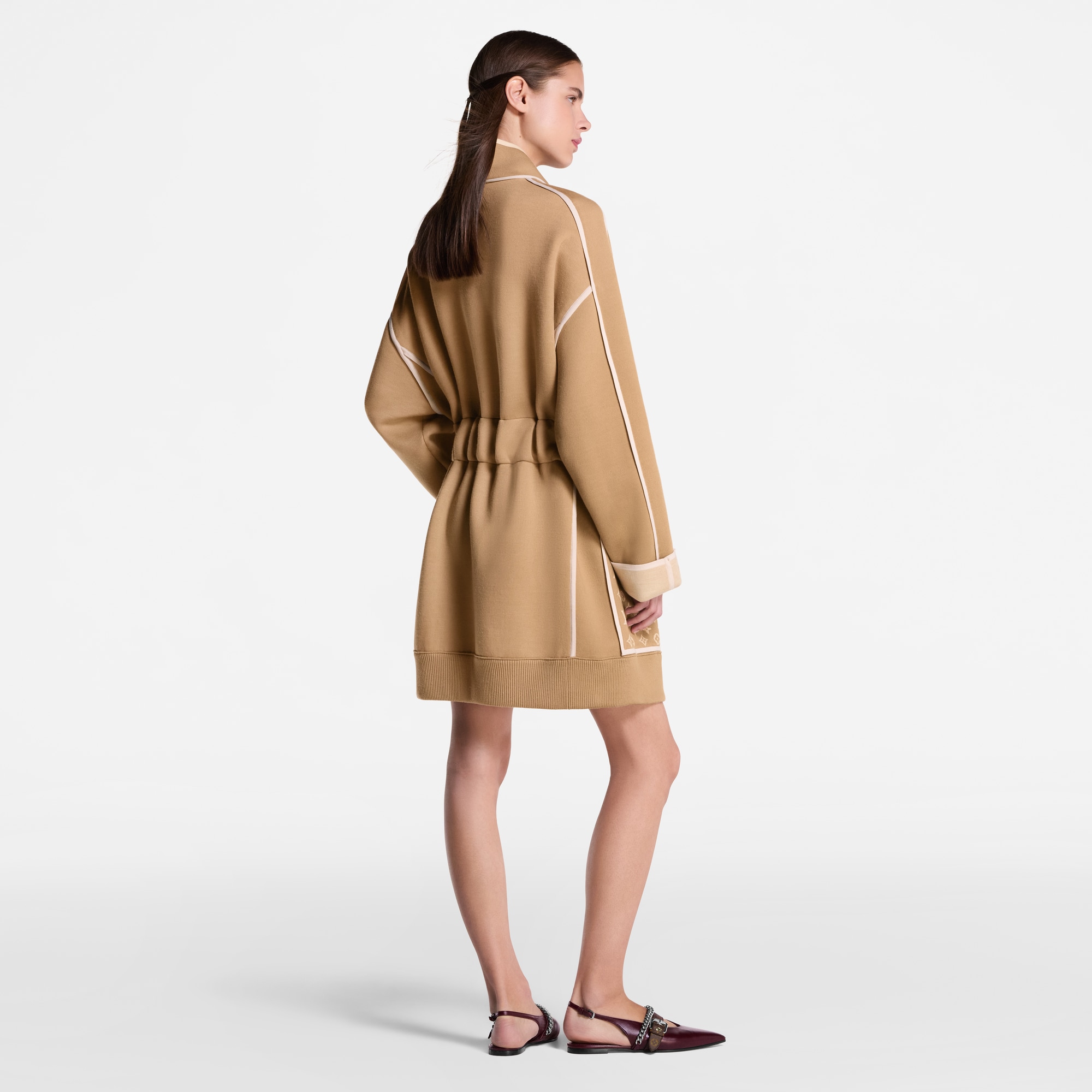 Monogram 圖案裝飾針織大衣  in 女士